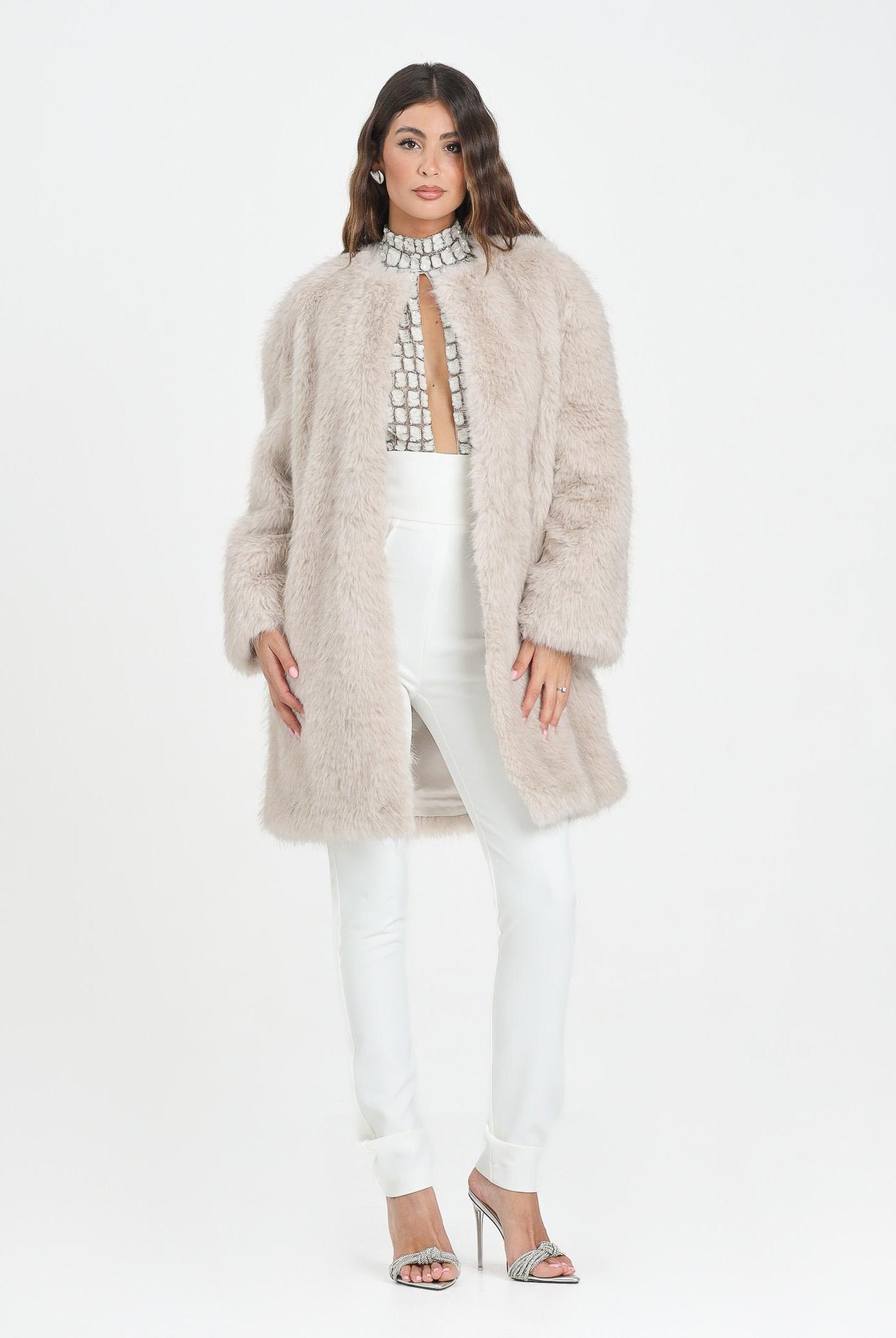 MAX MARA Pelliccia beige da donna 2526456012600 002 MAX MARA