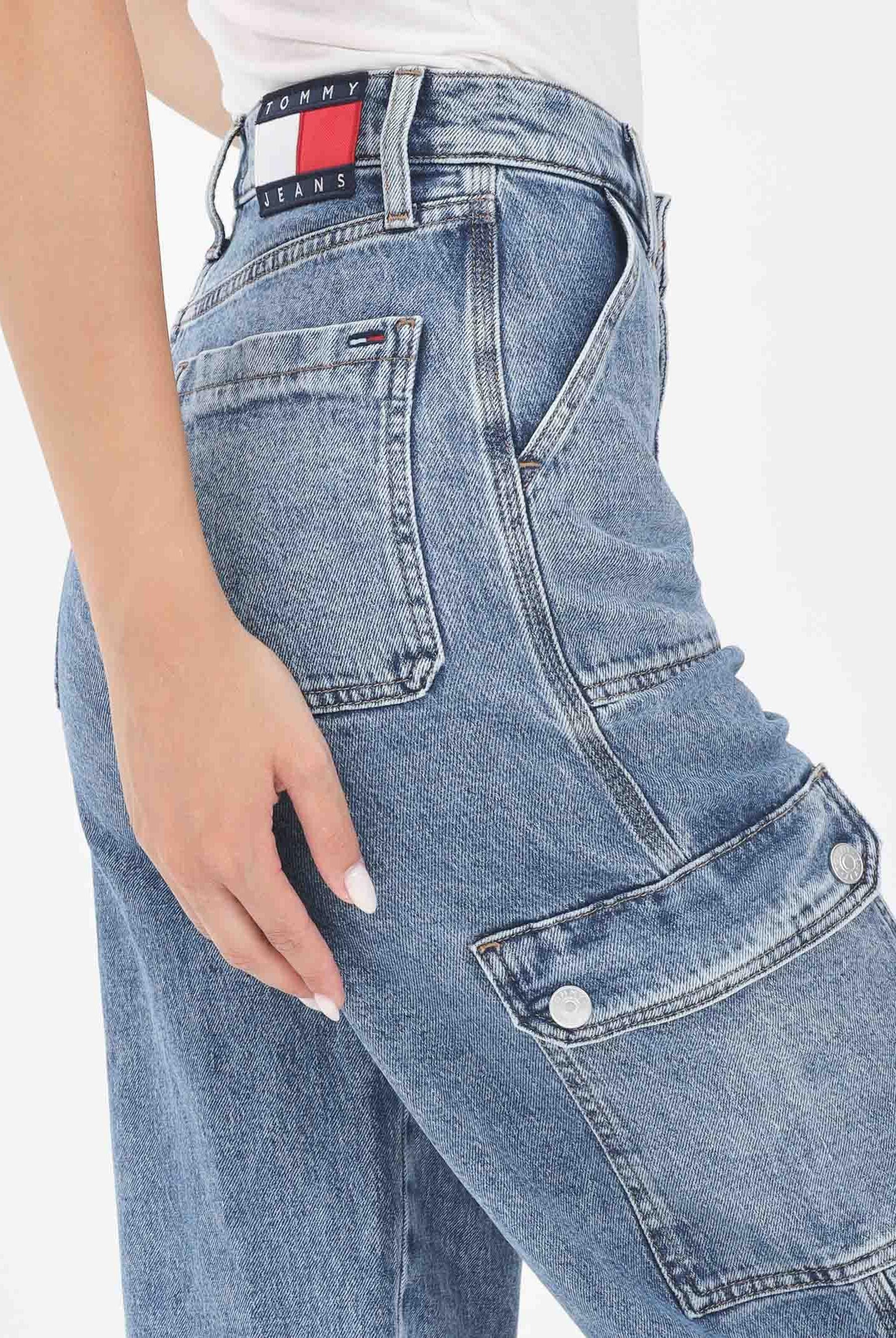 TOMMY JEANS Jeans cargo Claire in denim da donna DW0DW204791A5 TOMMY JEANS
