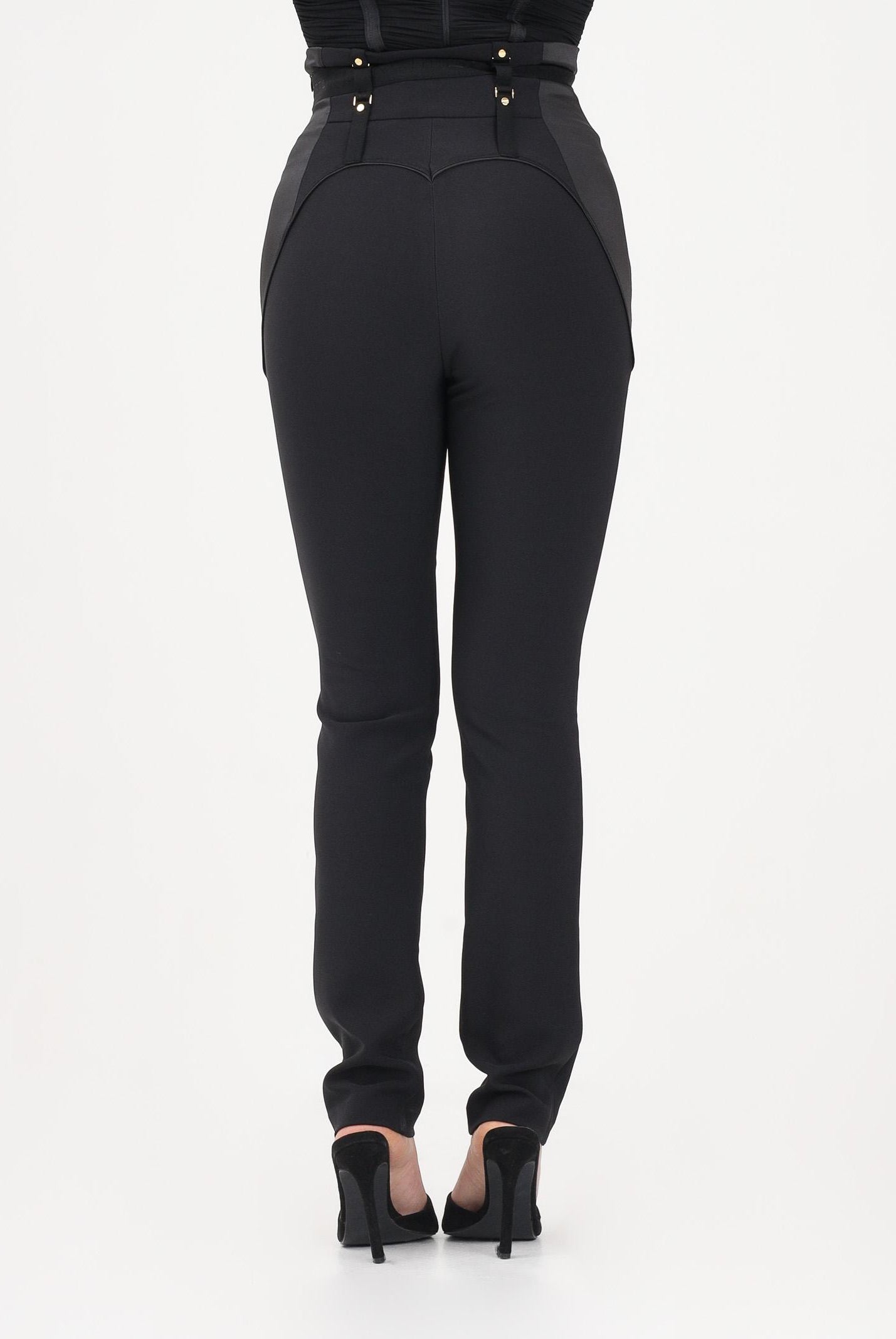 ELISABETTA FRANCHI Pantalone elegante nero da donna con bustier PA18062E2 110 ELISABETTA FRANCHI
