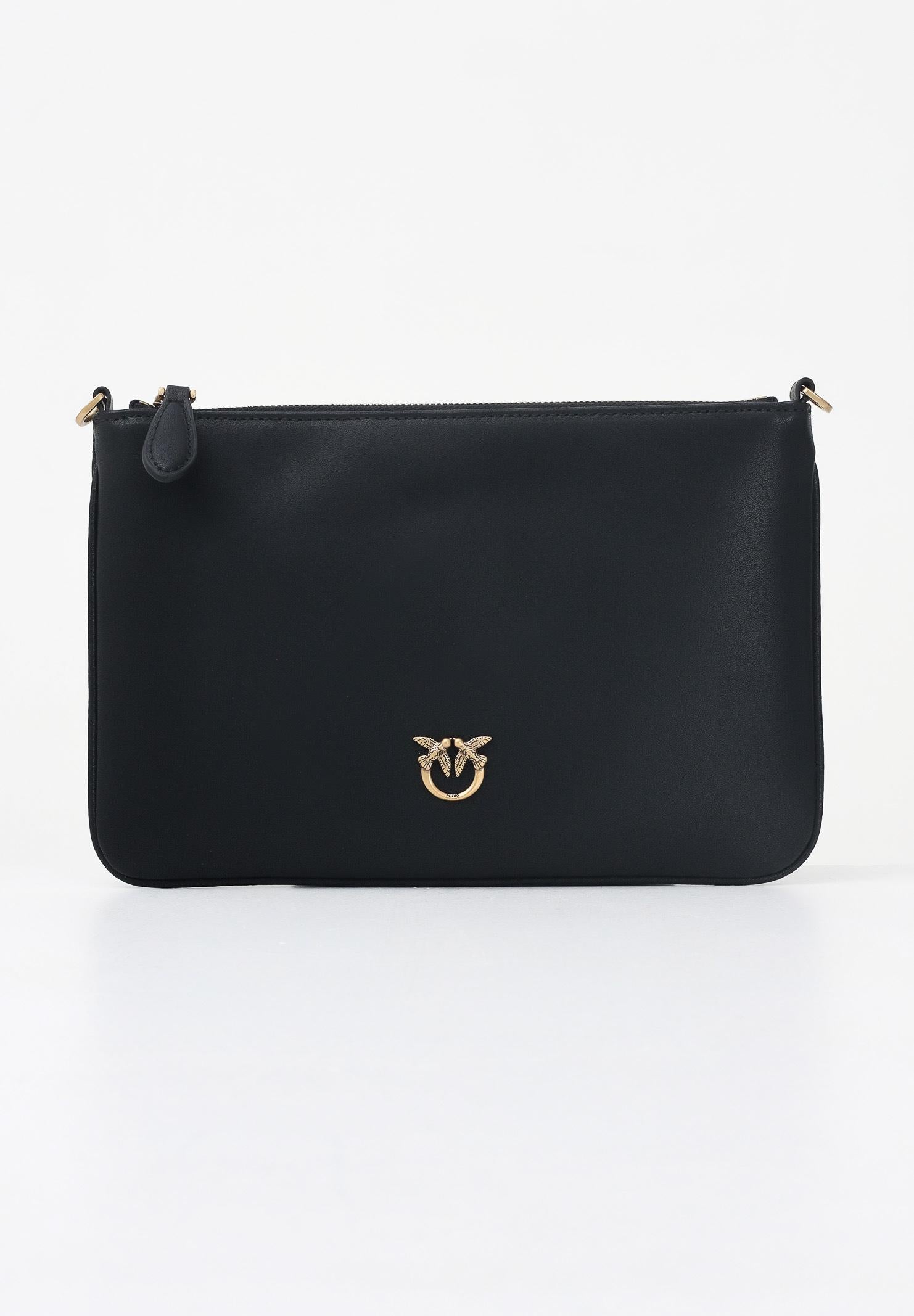 PINKO Pochette Classic Flat Love Bag Simply nera da donna 100455A0F1 Z99Q PINKO