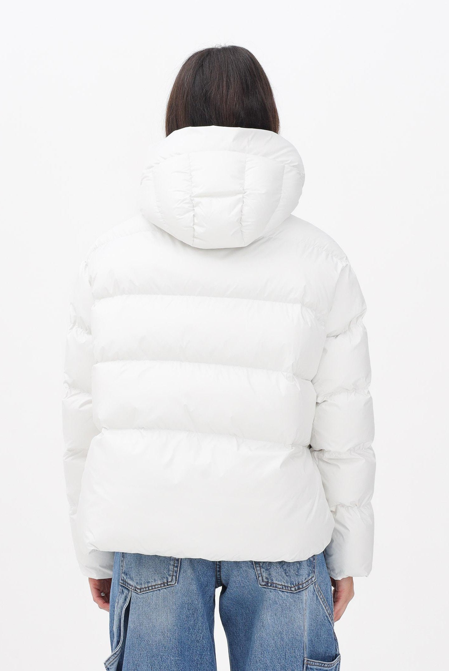 PINKO Piumino bianco da donna con logo 101602A2P6 Z07 PINKO