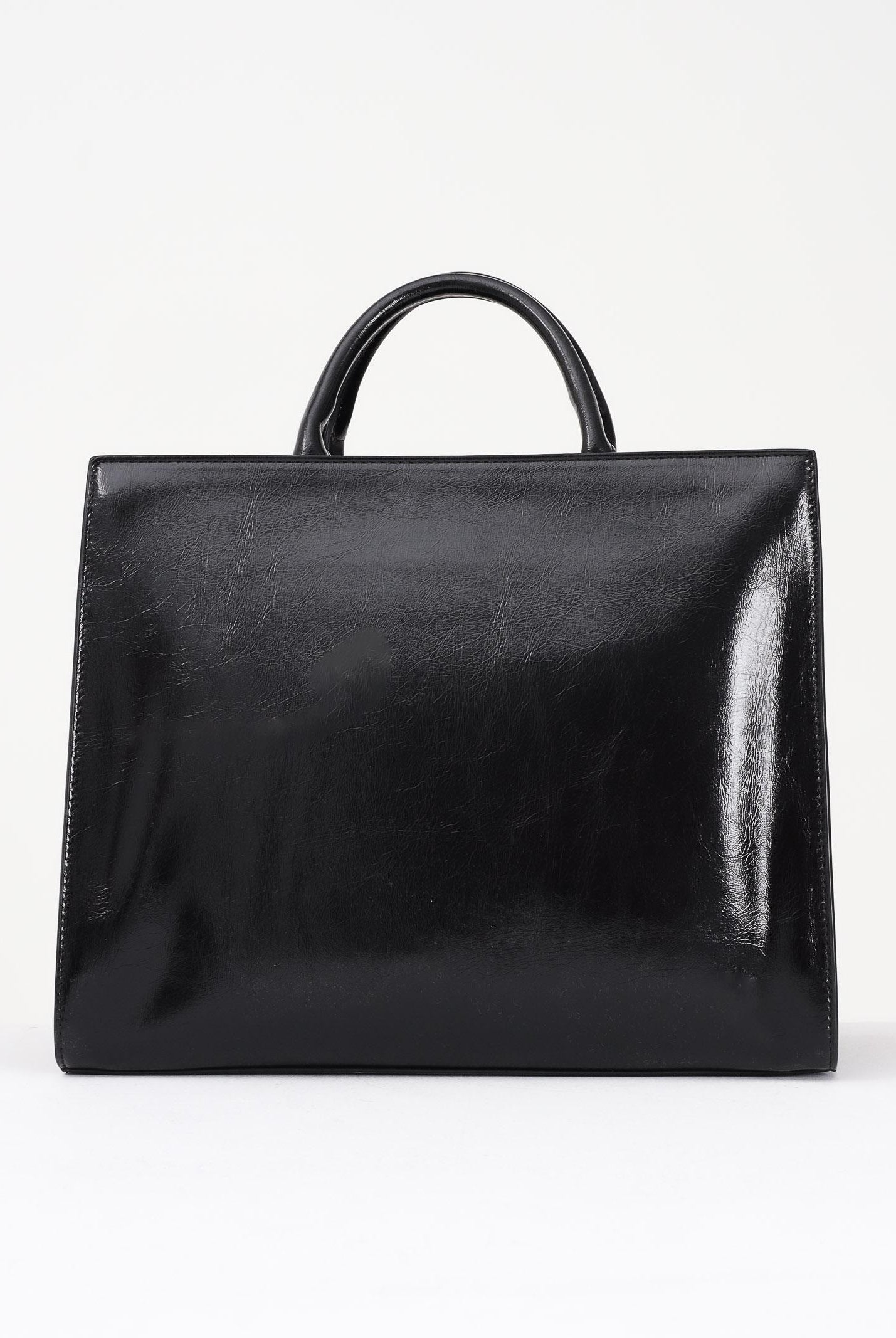 RICHMOND Shopper nera da donna con logo metallico UWA25300BO BL RICHMOND