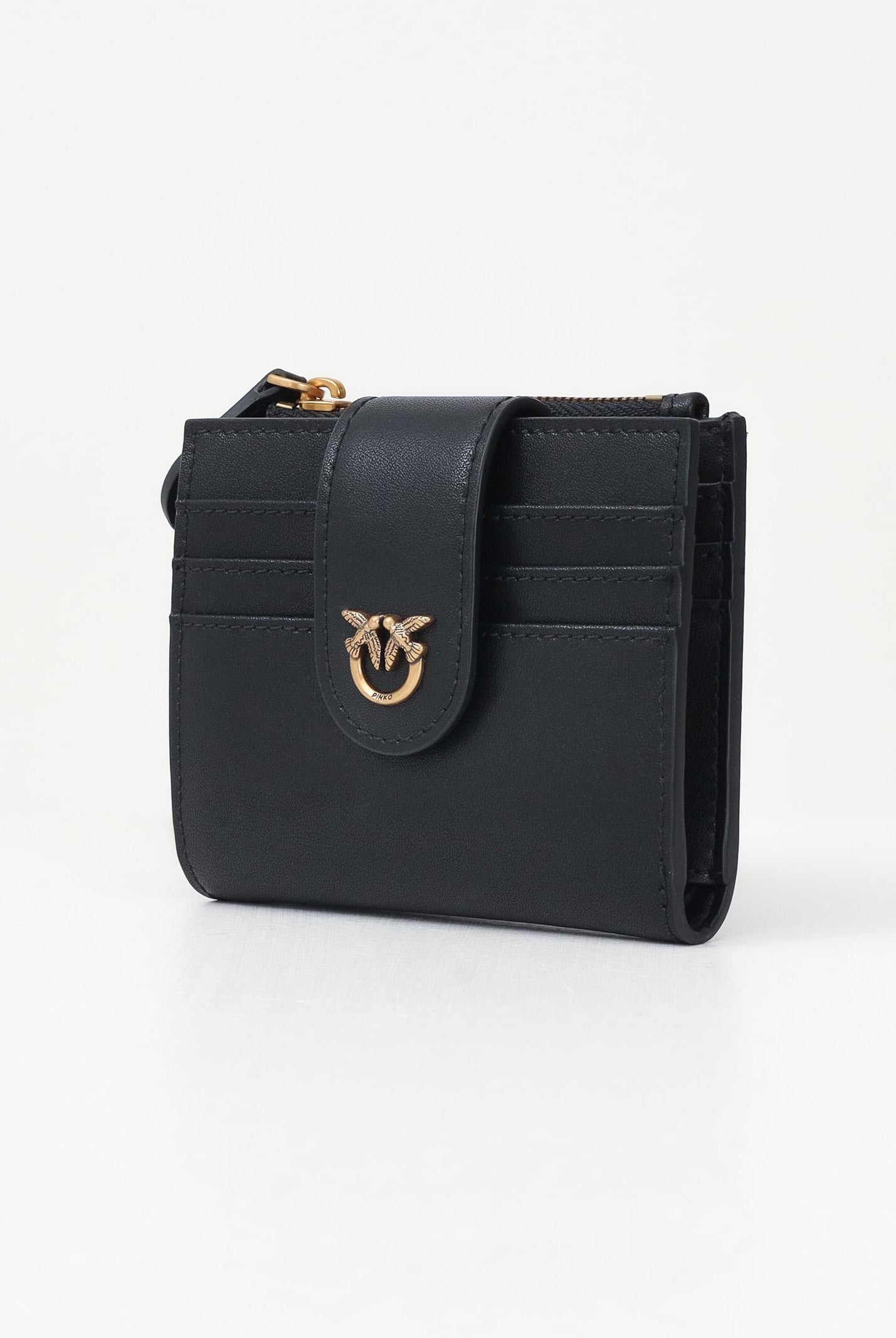 PINKO Portafogli nero da donna con dettaglio Love Birds 103610A0F1 Z99Q PINKO