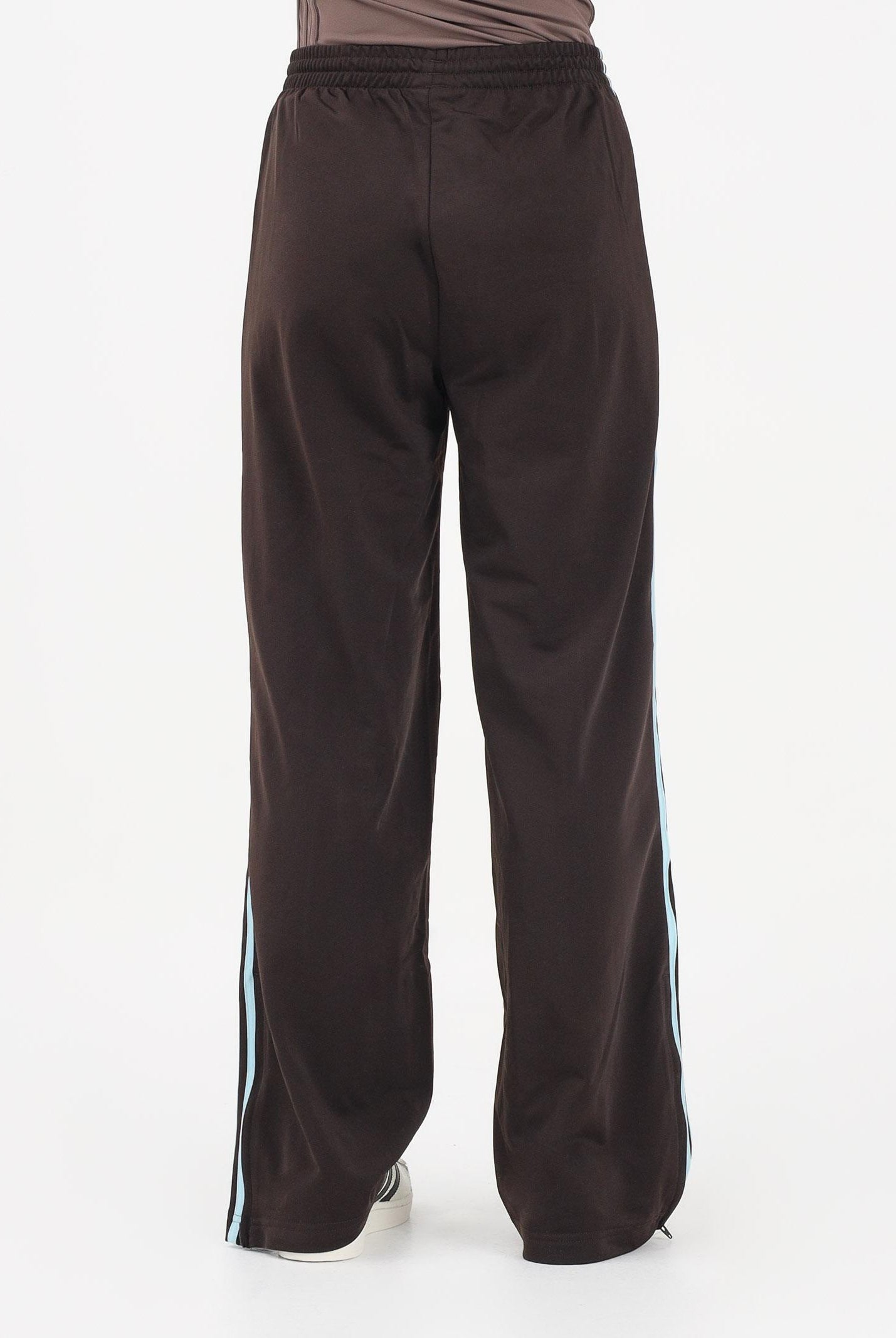 ADIDAS ORIGINALS Pantalone sportivo Firebird Loose marrone e azzurro da donna KT4627 . ADIDAS ORIGINALS