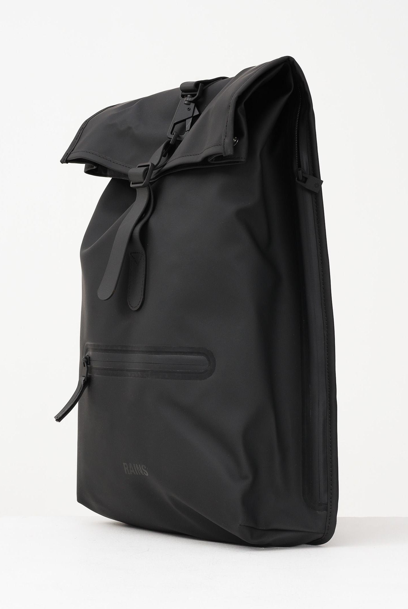 RAINS Zaino Rolltop nero per uomo e donna RA13320 BLA RAINS