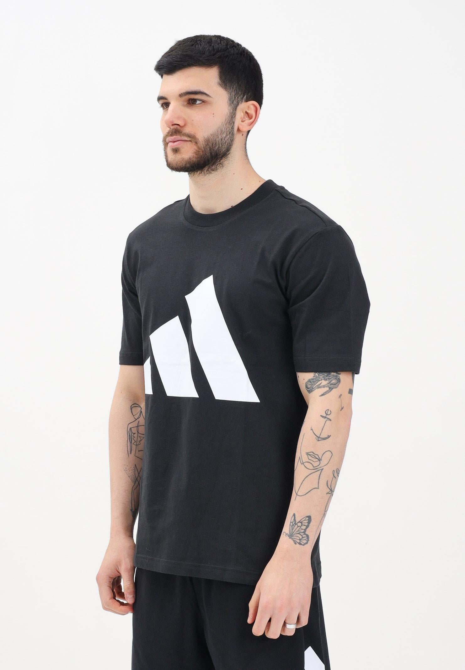 ADIDAS PERFORMANCE T-shirt a manica corta Essentials Big Logo nera da uomo JE8945 . ADIDAS PERFORMANCE