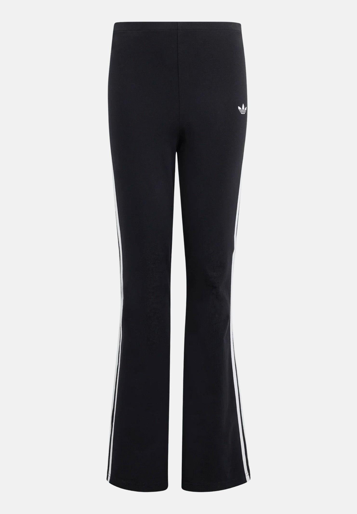 ADIDAS ORIGINALS Leggings sportivo 3 Stripes Flared nero da bambina KC8645 . ADIDAS ORIGINALS