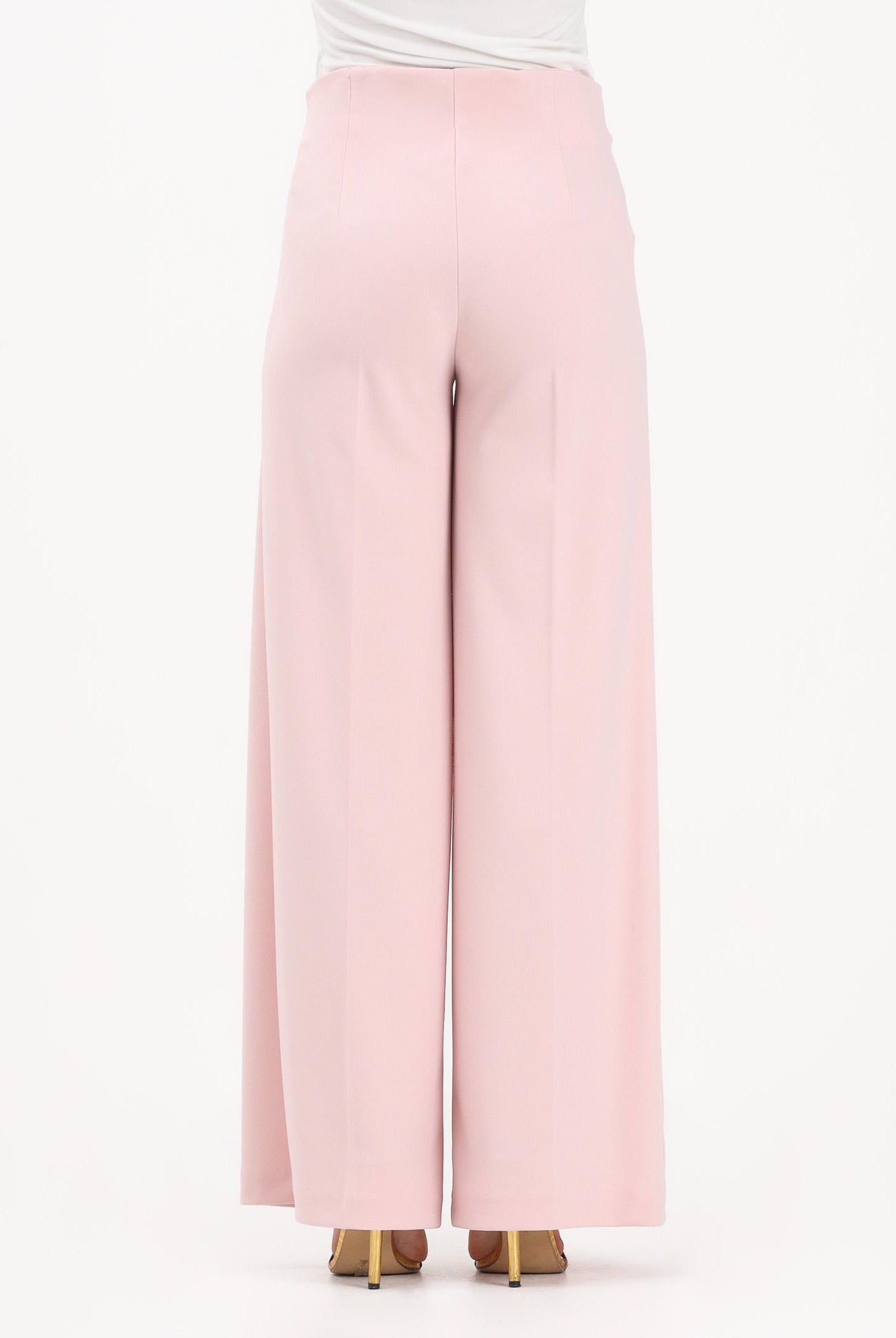 VICOLO Pantalone elegante rosa da donna dal taglio palazzo TAB0259 ABU30 VICOLO