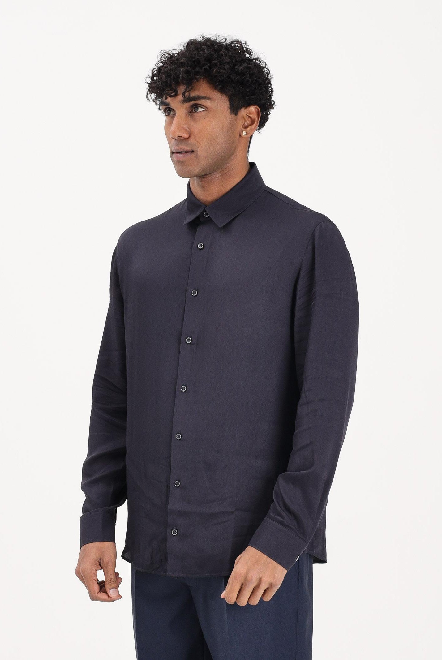 PATRIZIA PEPE Camicia a manica lunga blu da uomo 5C0310A093U C166 PATRIZIA PEPE