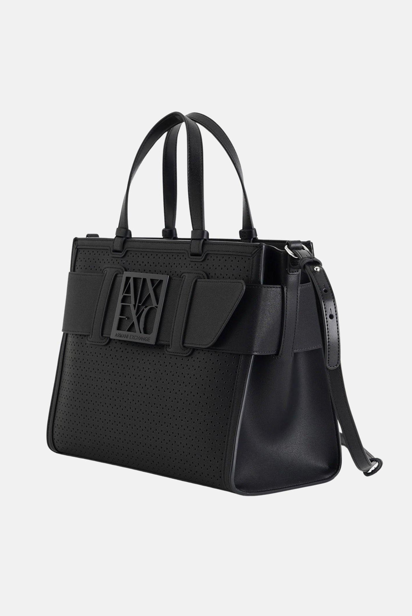 ARMANI EXCHANGE Shopper nera da donna con logo XW000920AF22626 UC001 ARMANI EXCHANGE