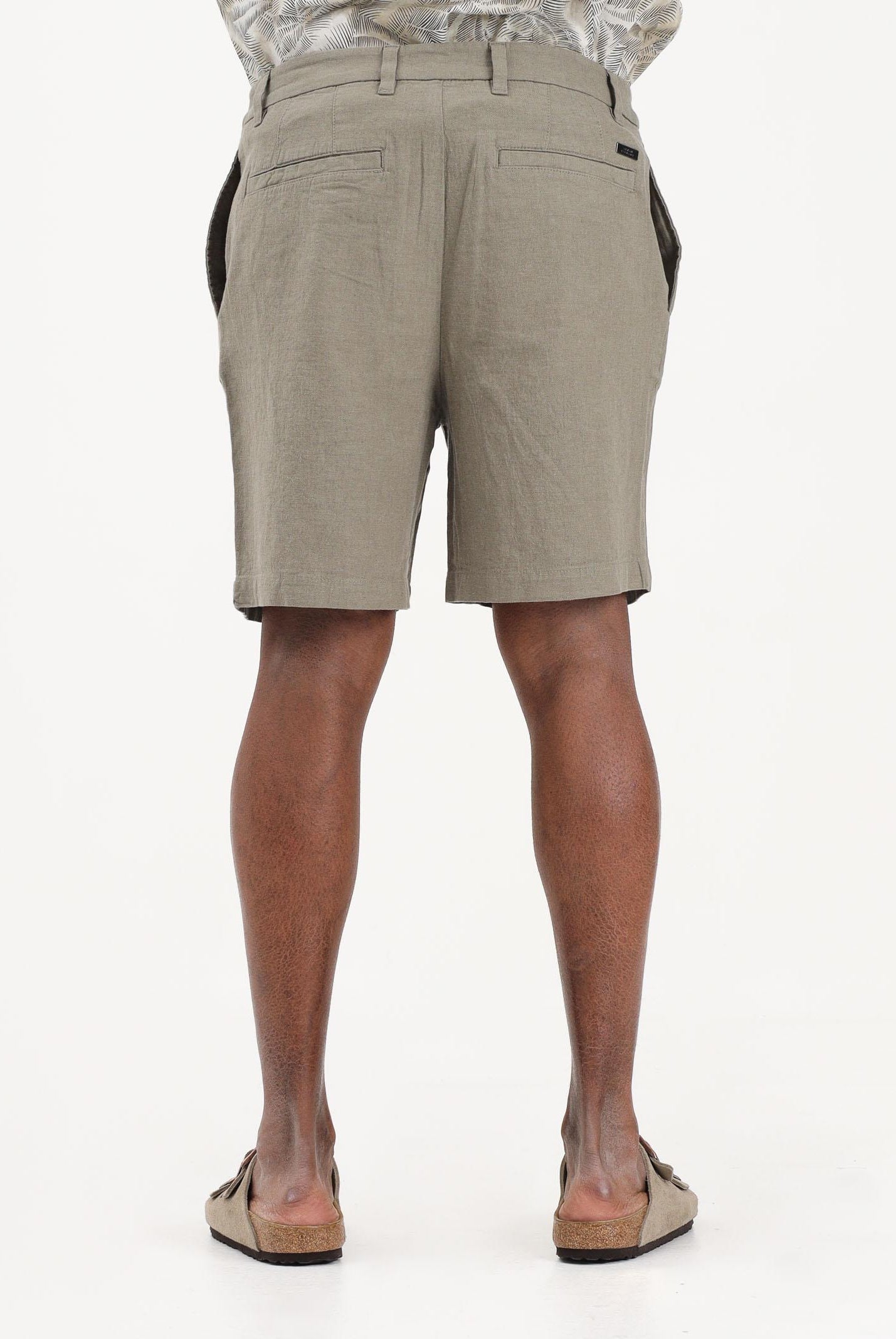 ARMANI EXCHANGE Shorts in lino verde da uomo XM002294AF22842 U6229 ARMANI EXCHANGE