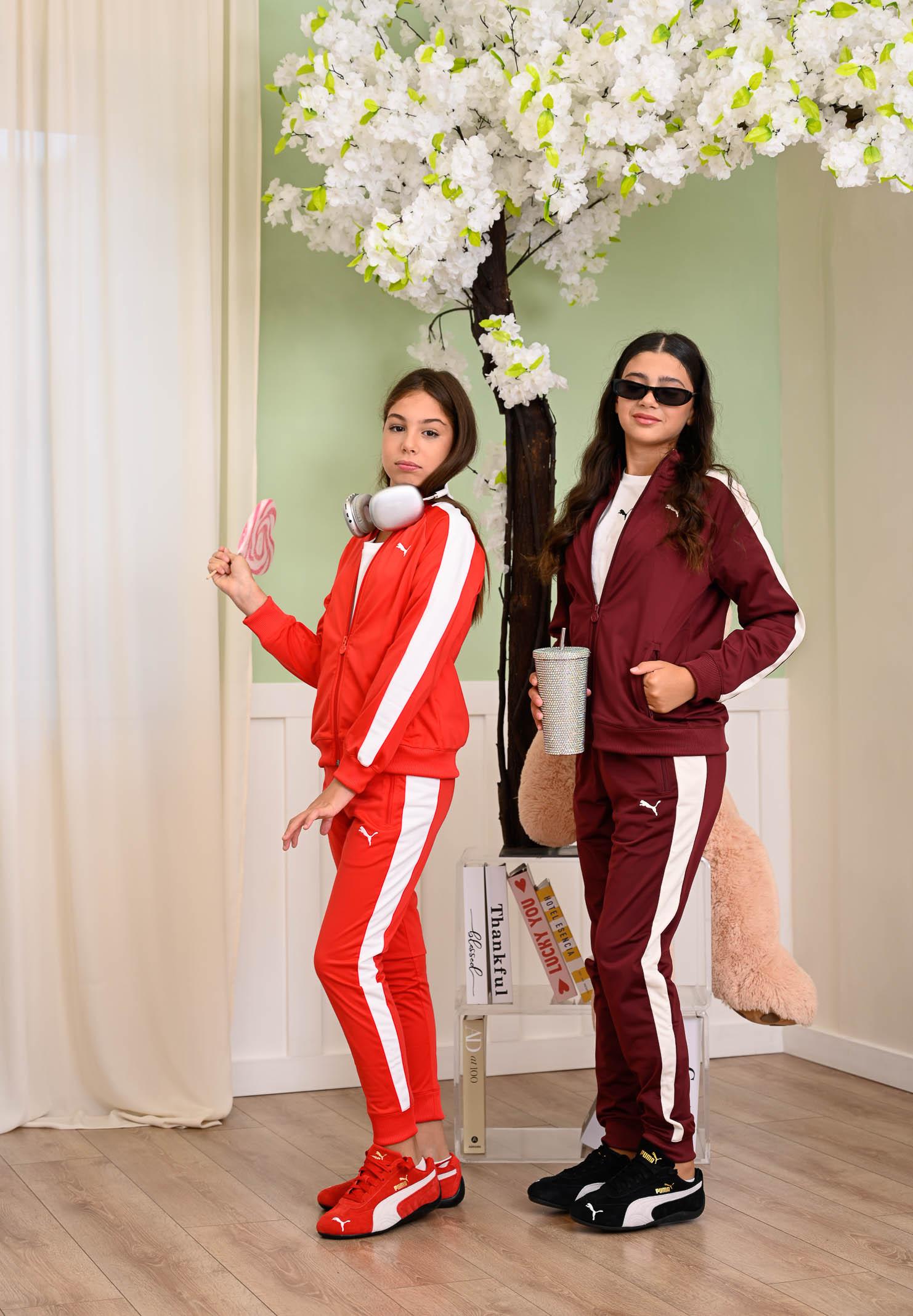 PUMA Pantalone sportivo T7 ALWAYS ON rossa per bambino e bambina 629876 11 PUMA