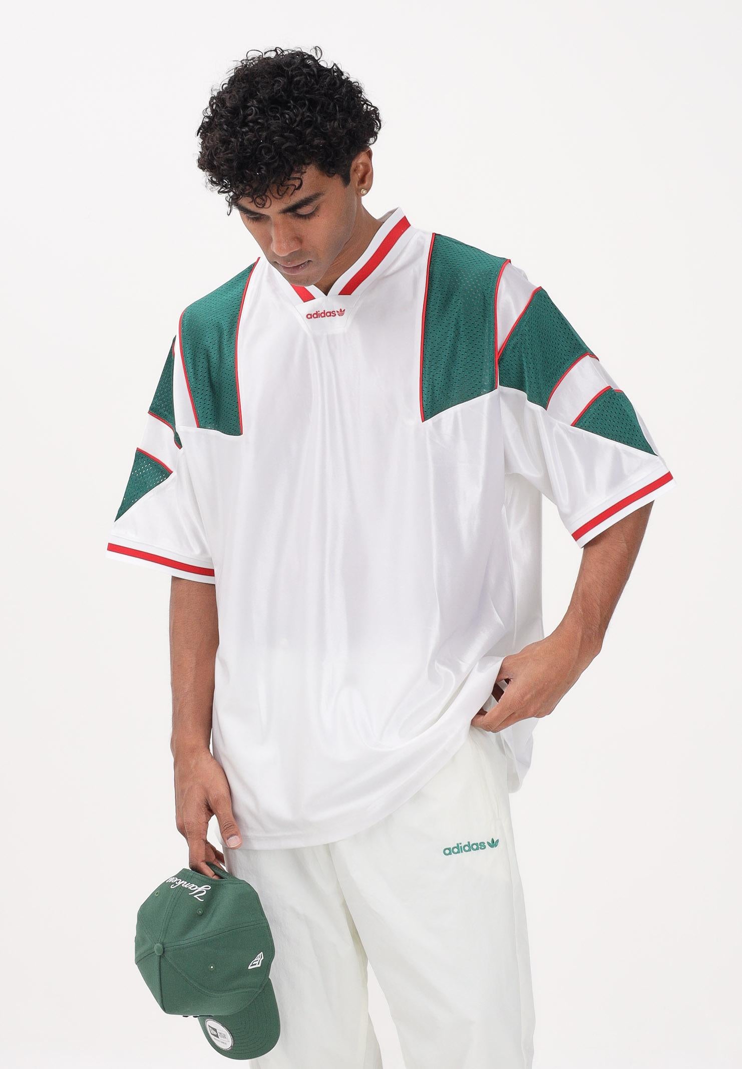 ADIDAS ORIGINALS T-shirt a manica corta PANEL bianca da uomo KE0156 . ADIDAS ORIGINALS