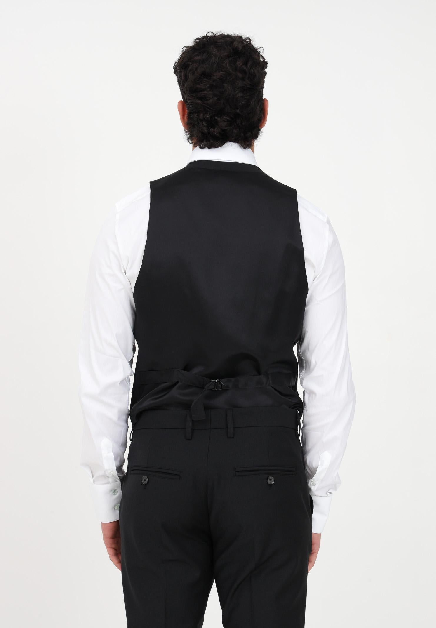 PATRIZIA PEPE Gilet nero da uomo 5S0640/A1WK K102 PATRIZIA PEPE