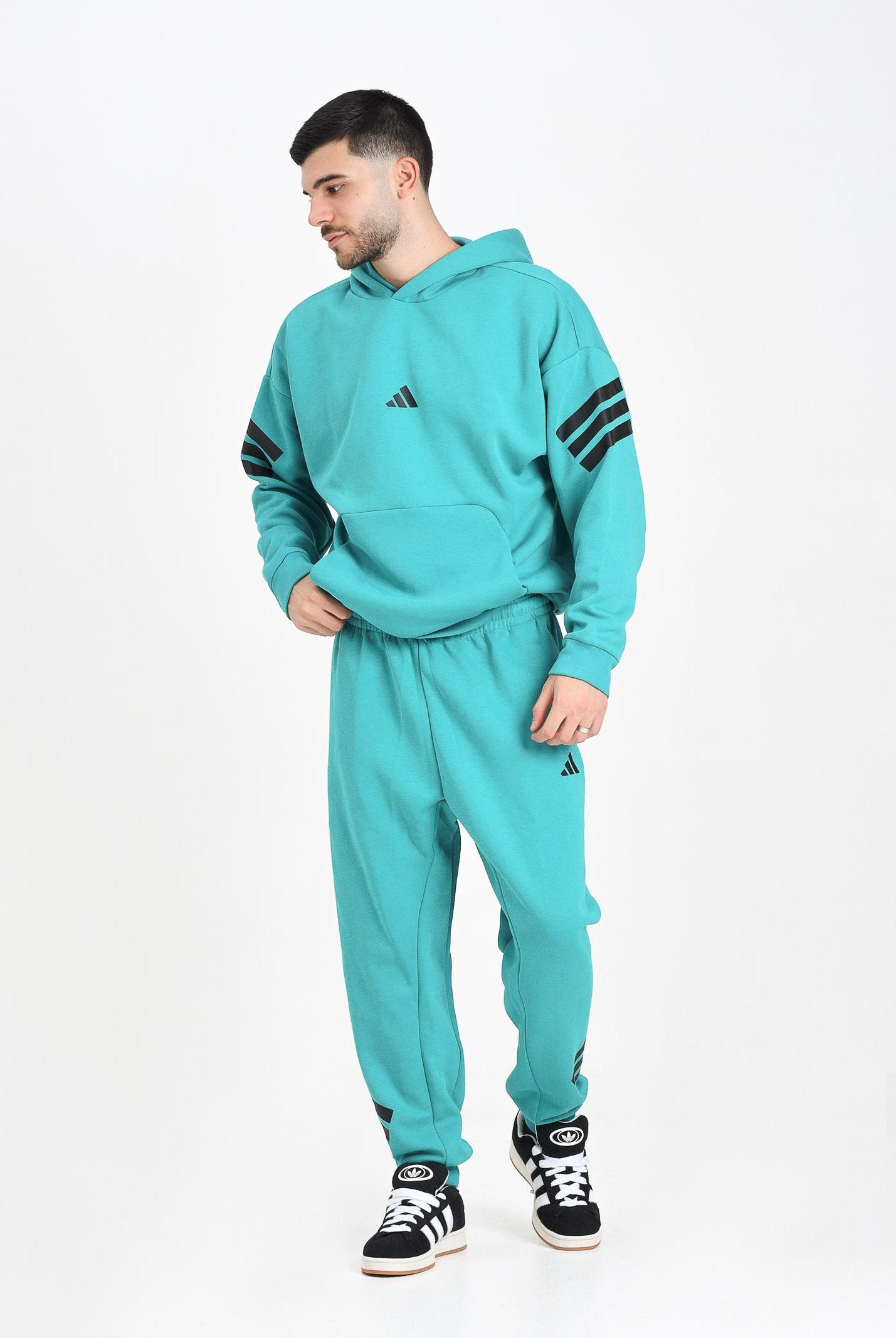 ADIDAS PERFORMANCE Pantalone sportivo Future Icons 3-Stripes turchese da uomo JW7089 ADIDAS PERFORMANCE