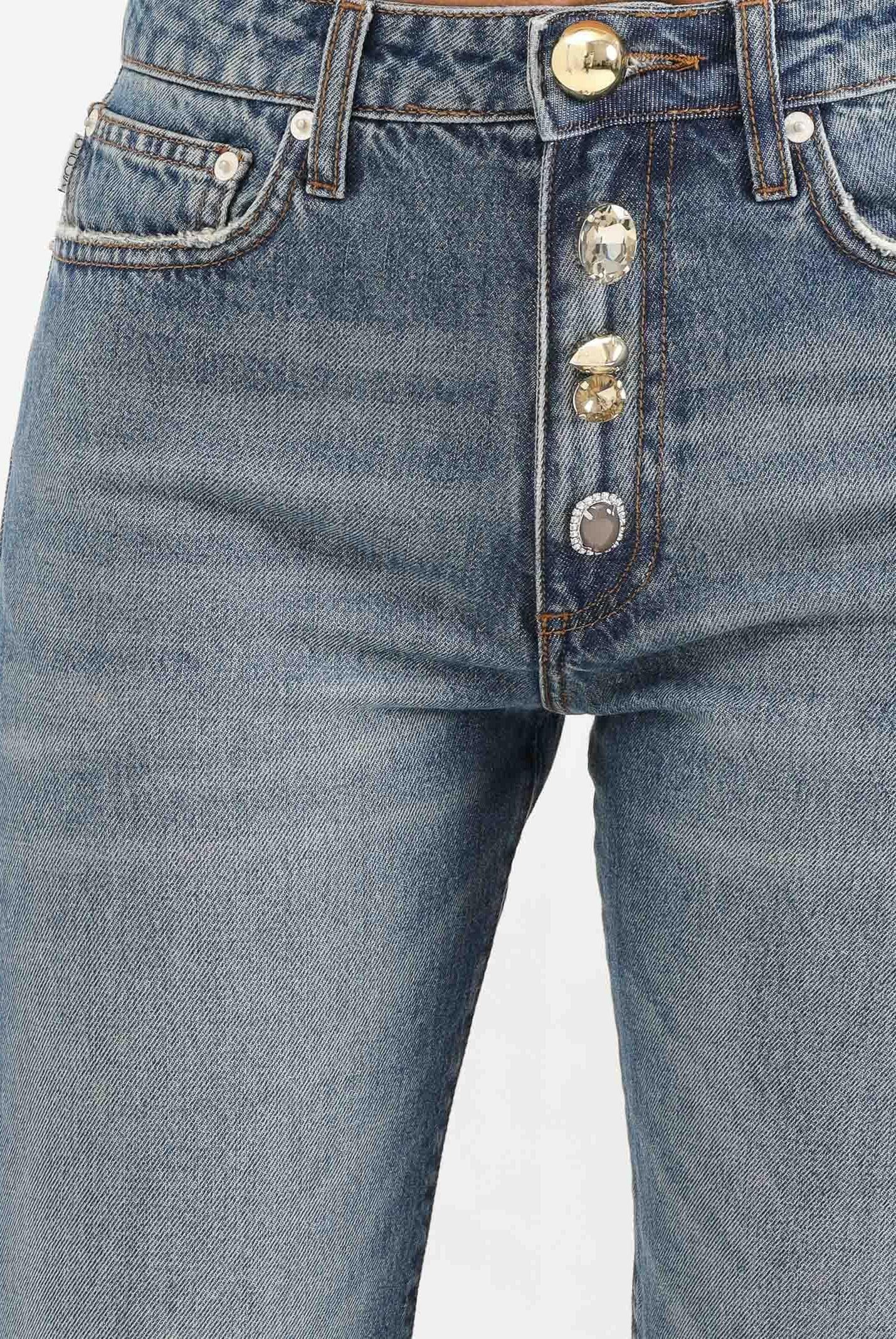 VICOLO Jeans Zoe in denim vintage da donna DF5048 VU VICOLO