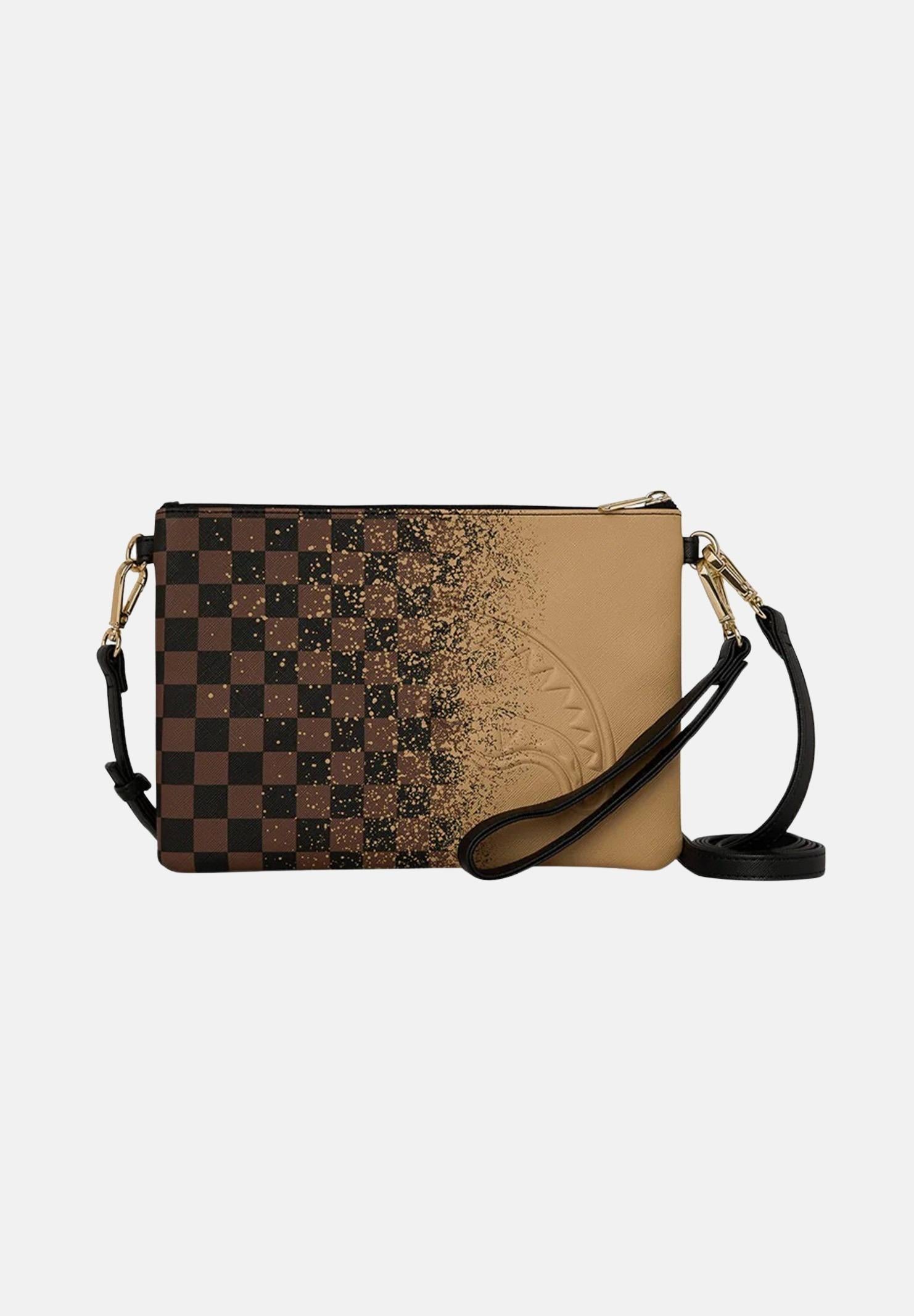 SPRAYGROUND Pochette Henny Spritz Crossover beige e marrone per uomo e donna 910B8941NSZ . SPRAYGROUND