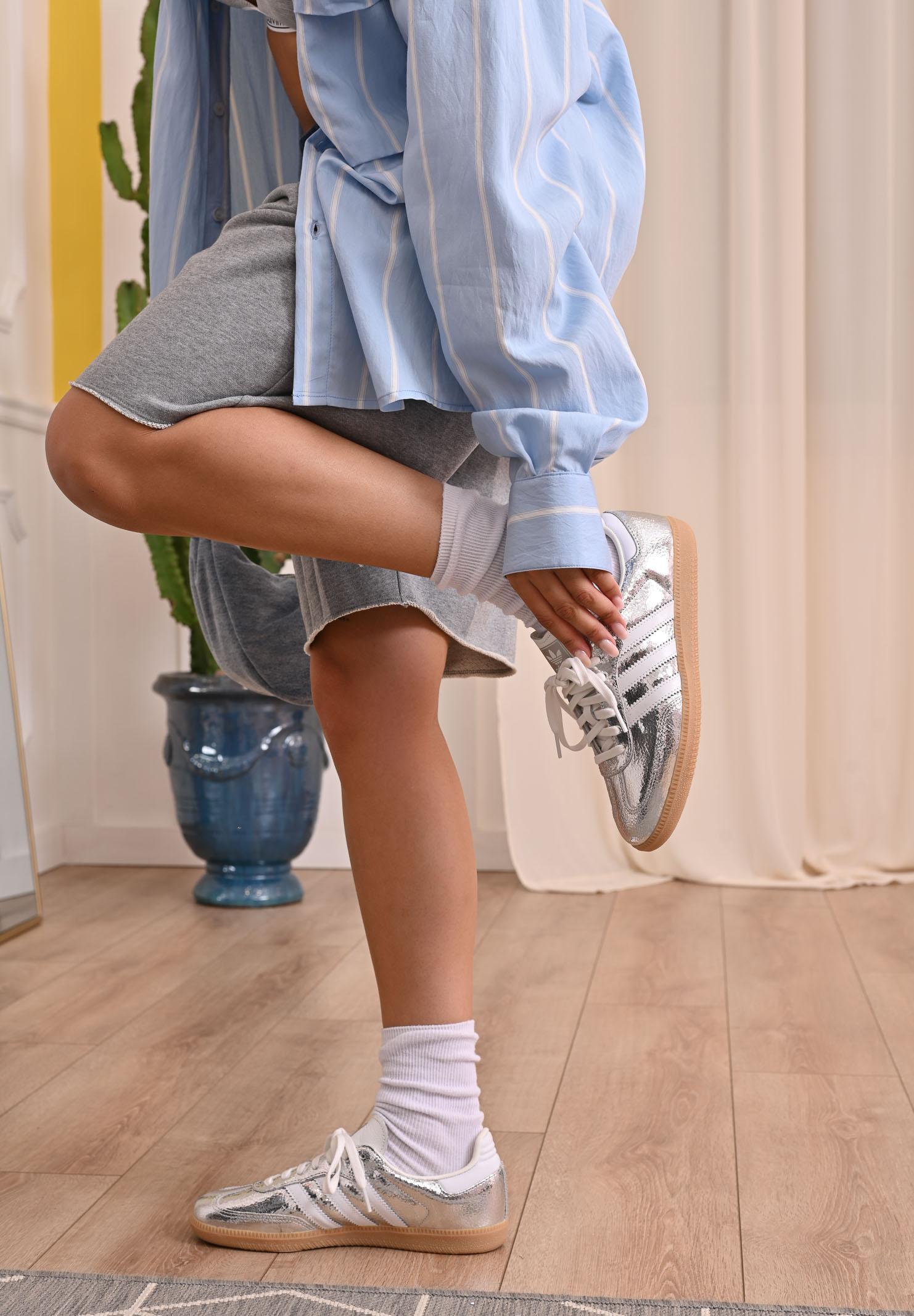 ADIDAS ORIGINALS Sneakers Samba OG argento da donna JR0035 . ADIDAS ORIGINALS