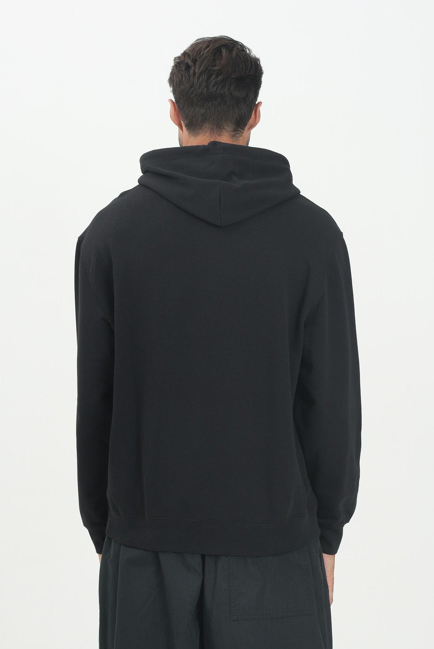 CALVIN KLEIN JEANS Felpa con cappuccio nera da uomo caratterizzata da maxi stampa logo LV04RC282GUB1  CALVIN KLEIN JEANS