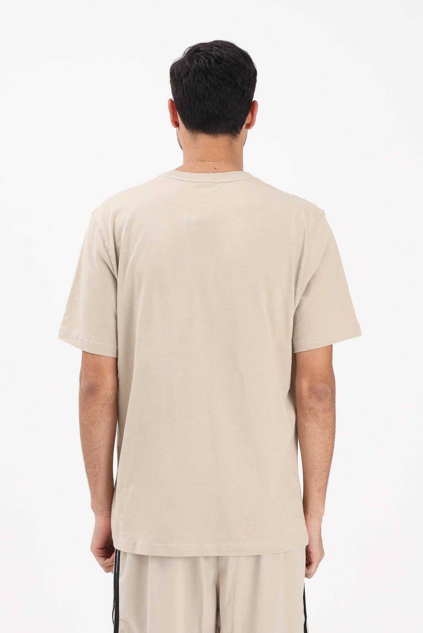 ADIDAS ORIGINALS T-shirt a manica corta TREFOIL ESSENTIALS beige da uomo KE1189 . ADIDAS ORIGINALS