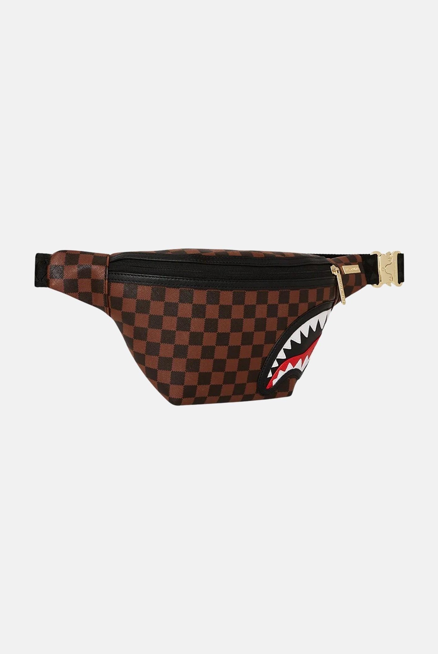 SPRAYGROUND Marsupio Sawtooth Sharks In Paris marrone per uomo e donna 910B7844NSZ . SPRAYGROUND