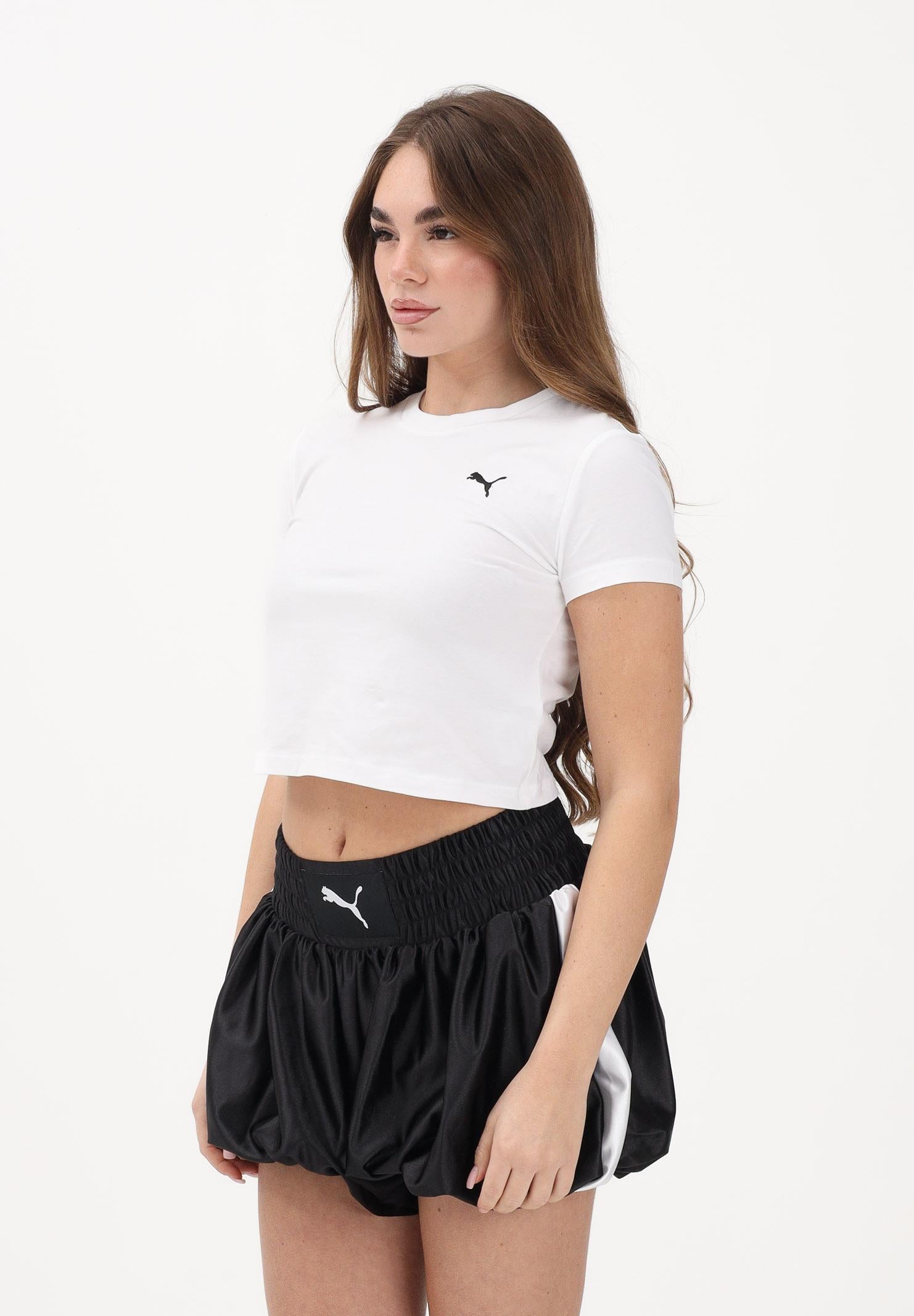 PUMA T-shirt a manica corta WARDROBE ESS bianca da donna 629745 02 PUMA