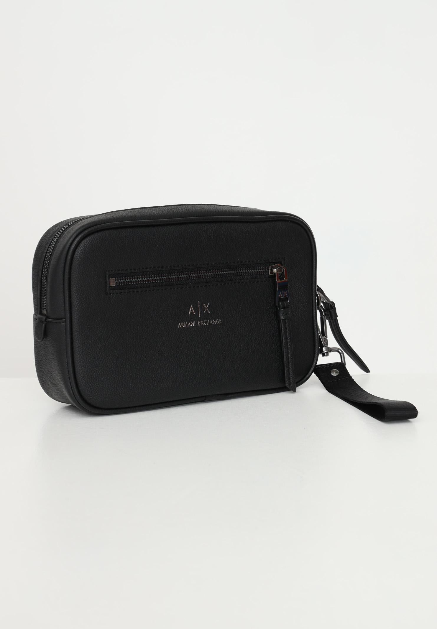 ARMANI EXCHANGE Pochette nera da uomo con logo 958446CC830 00020 ARMANI EXCHANGE