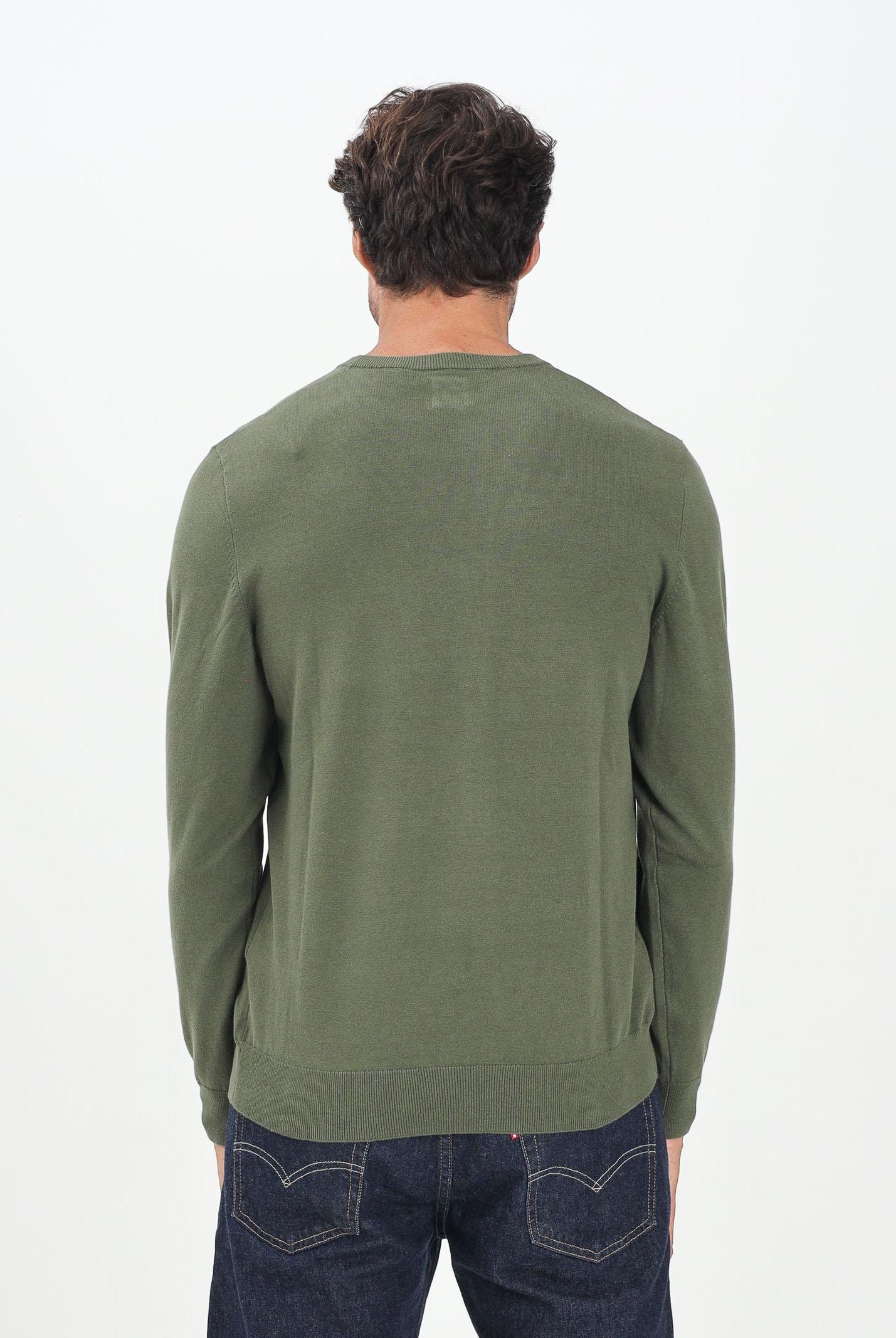LEVI'S® Maglioncino girocollo Housemark verde da uomo A7207-0025 . LEVI'S®