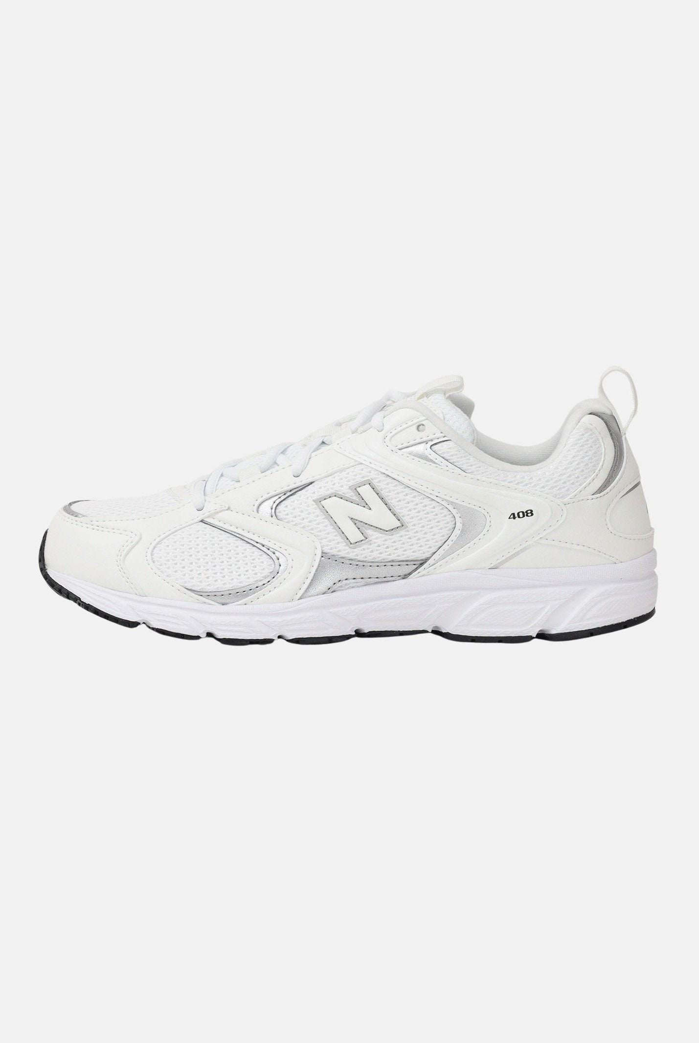 NEW BALANCE Sneakers 408 bianche e argento da uomo ML408W . NEW BALANCE