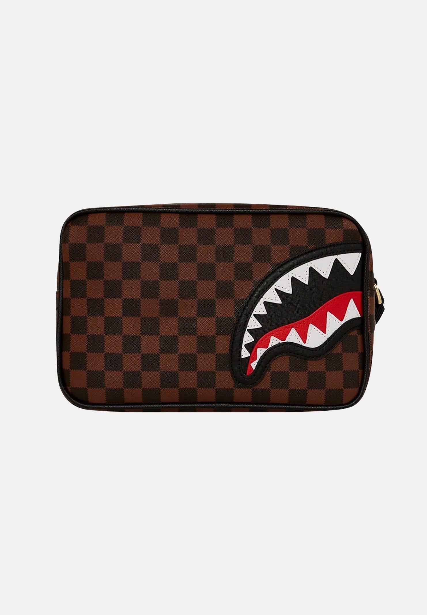 SPRAYGROUND Pochette Sawtooth Sharks In Paris marrone per uomo e donna 910B7840NSZ . SPRAYGROUND