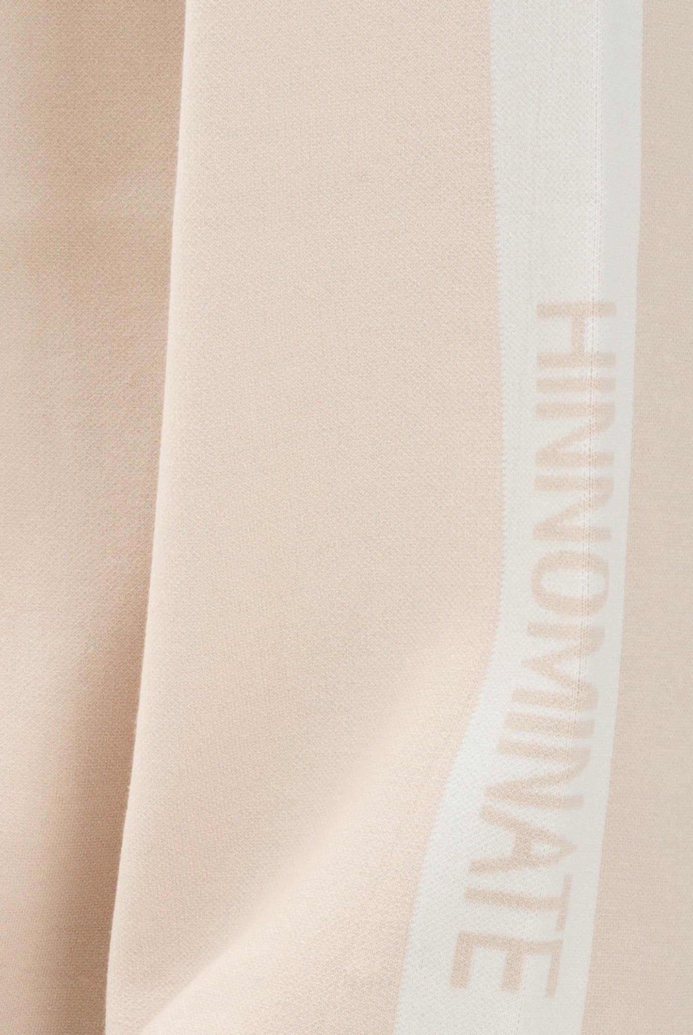 HINNOMINATE Pantalone in maglia beige da donna con banda laterale logata HMABW02131 BE11 HINNOMINATE