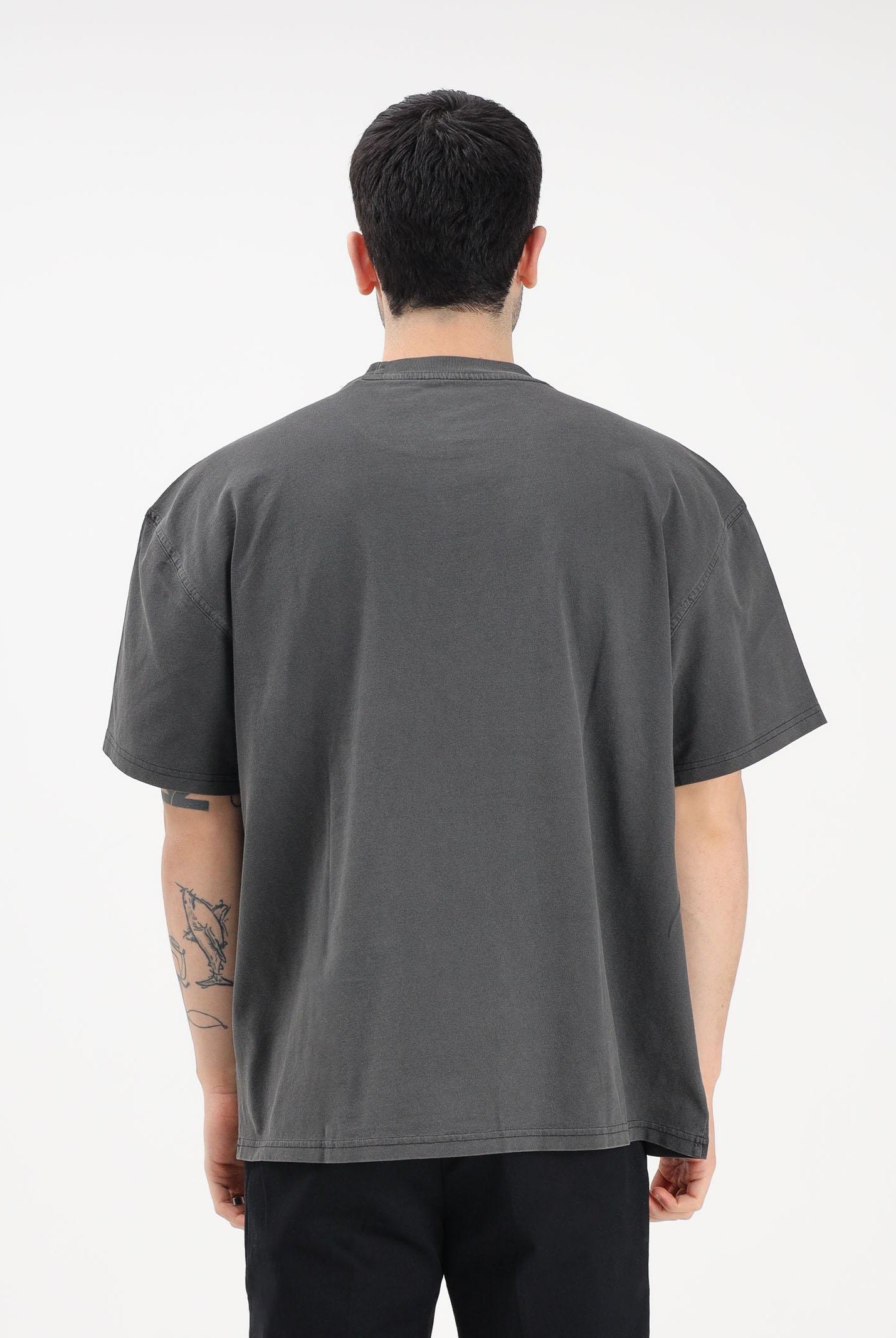DICKIES T-shirt a manica corta Plainville grigia da uomo DK0A88GNBLK1 . DIckies