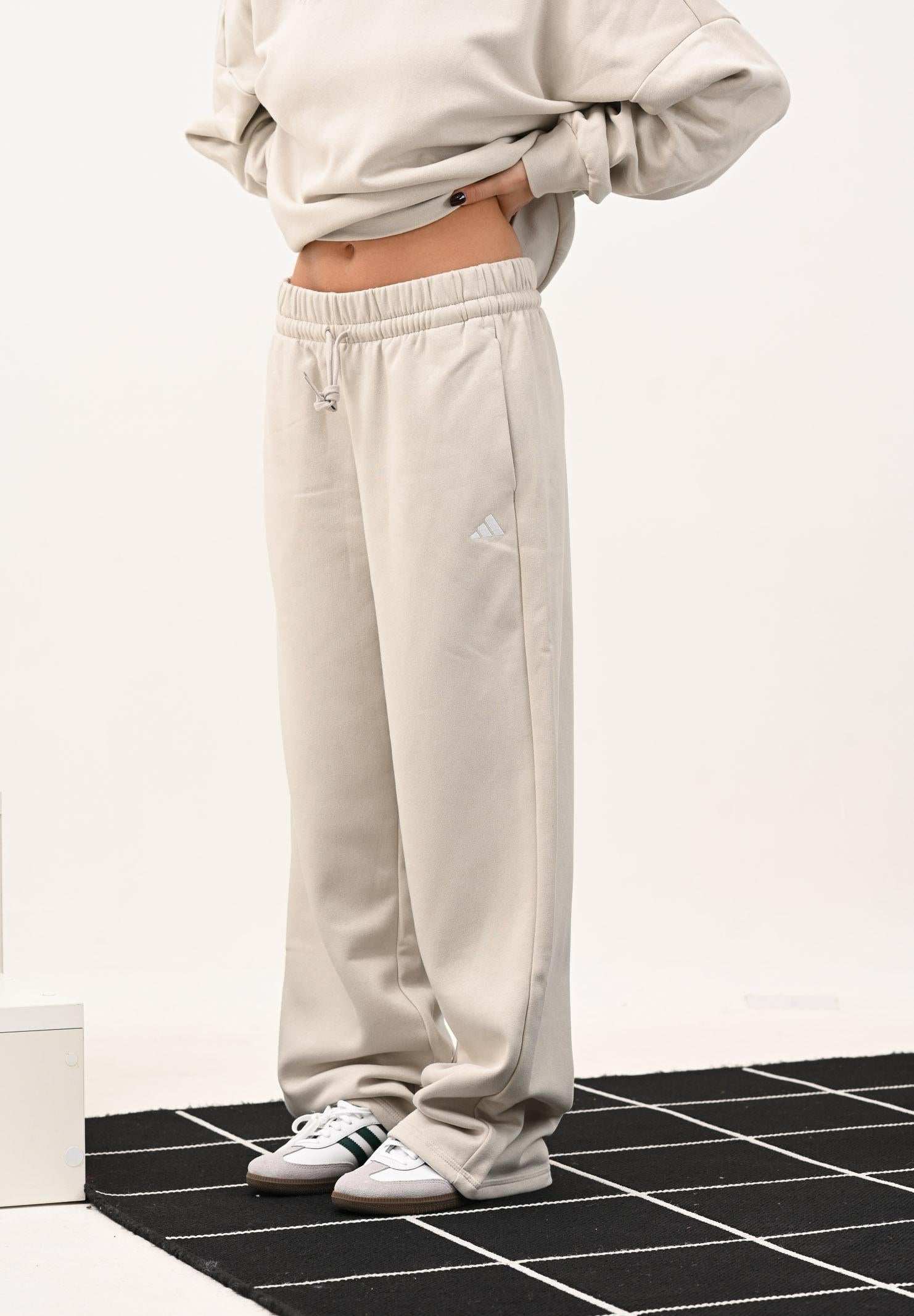 ADIDAS PERFORMANCE Pantalone sportivo Essentials Small Logo Feel Cozy beige da donna JC5922 ADIDAS PERFORMANCE