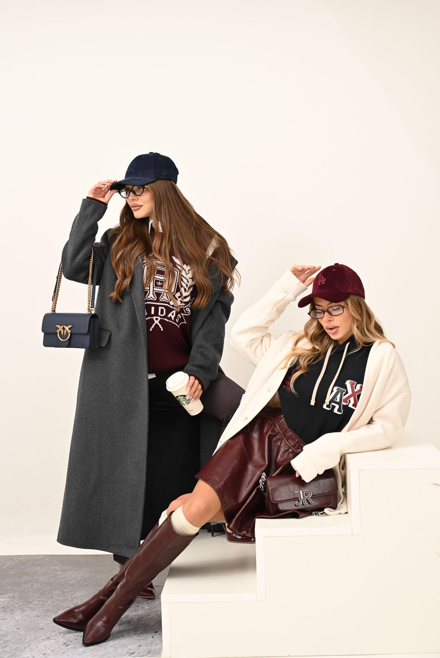 VICOLO Cappotto lungo grigio da donna TF0058 A195 VICOLO