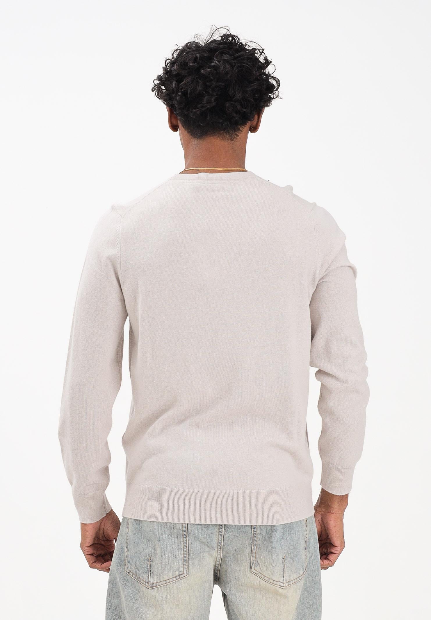 LYLE & SCOTT Maglioncino girocollo panna da uomo KN2110VC W870 LYLE & SCOTT