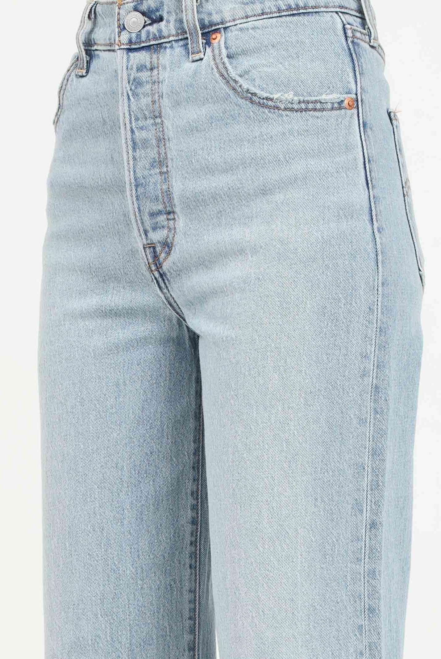 LEVI'S® Jeans Ribcage Straight alla caviglia in denim chiaro da donna 72693-0219 . LEVI'S®