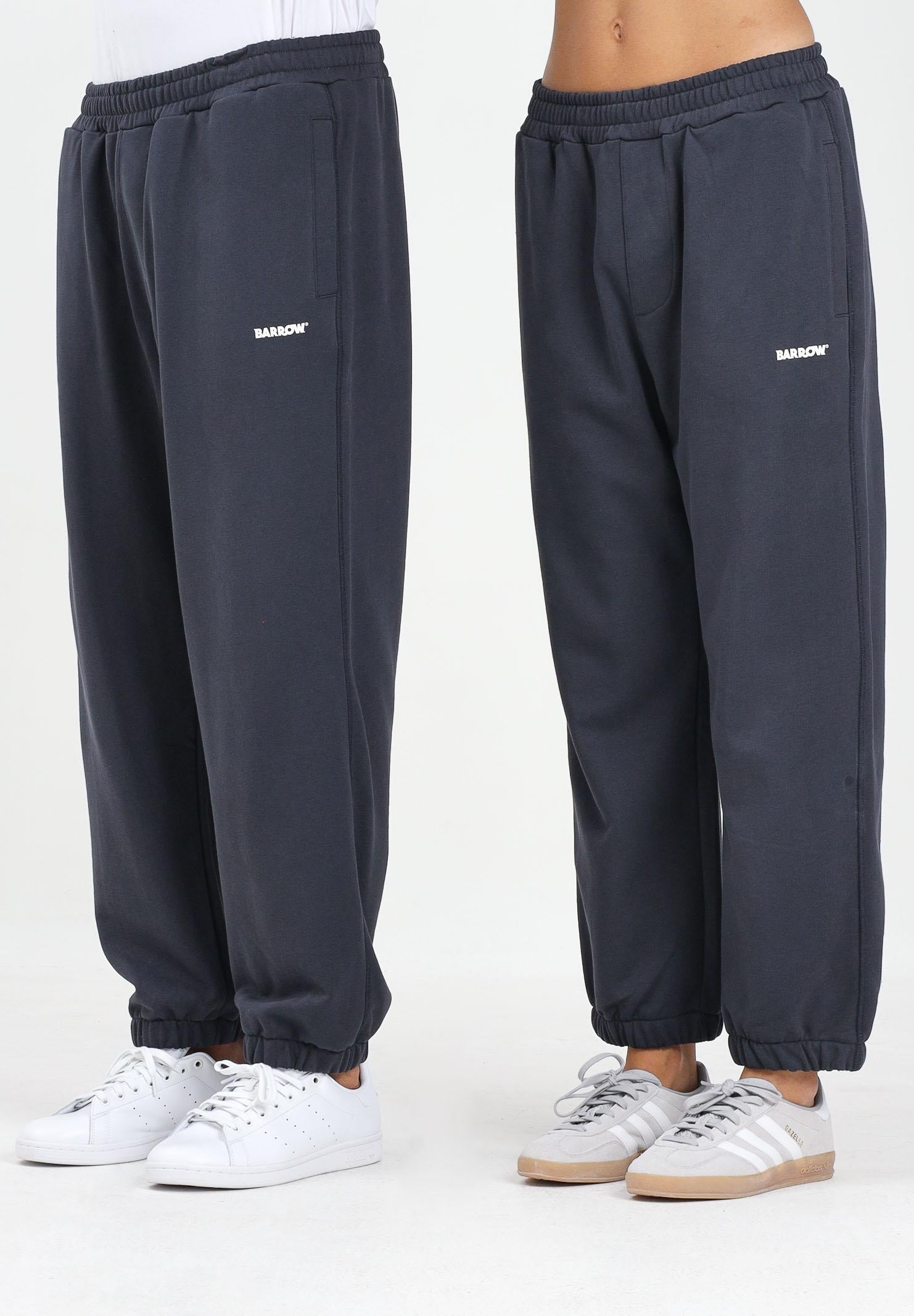 BARROW Pantalone sportivo grigio per uomo e donna con logo F5BWUAFP071 251 BARROW