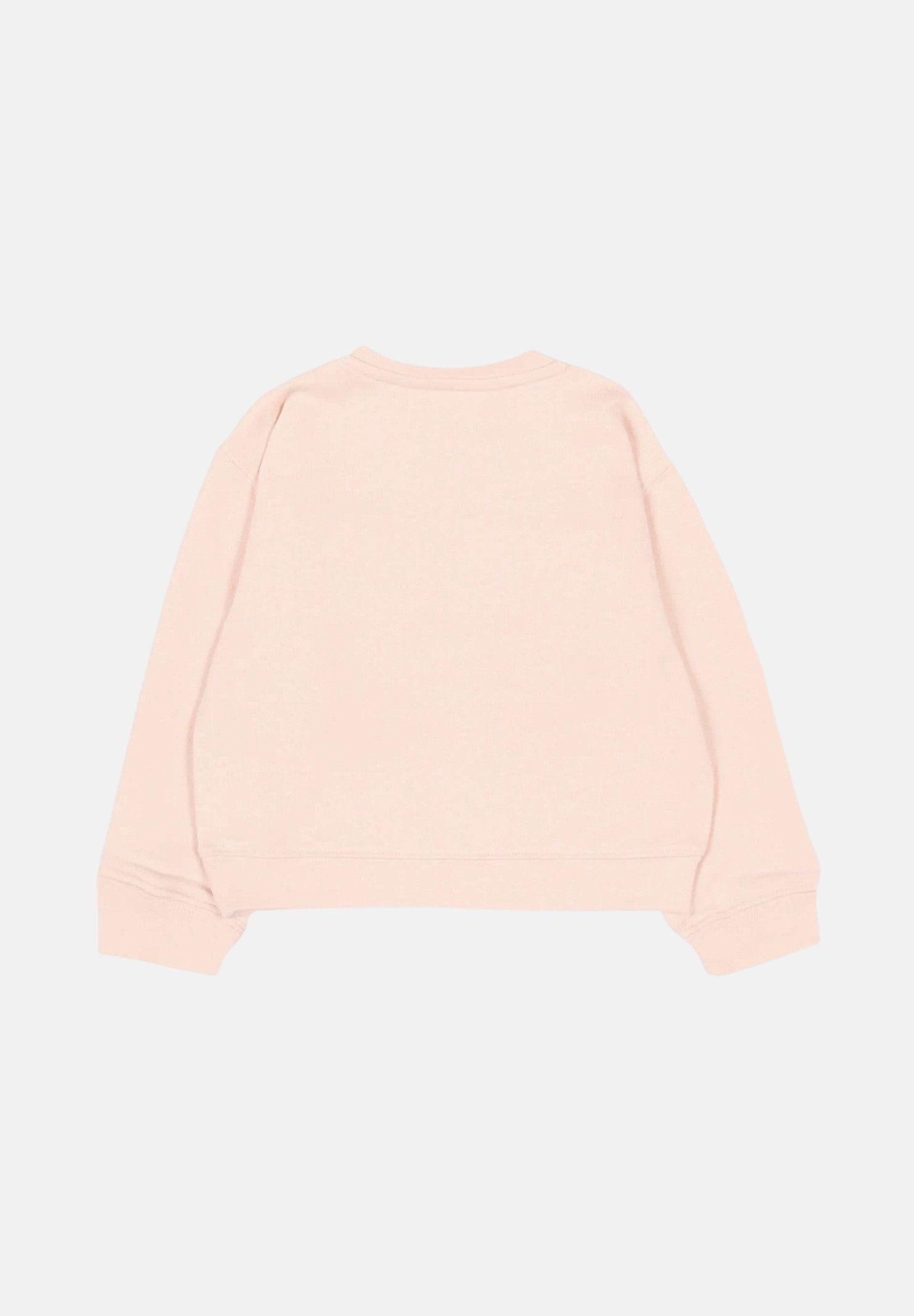 PALM ANGELS Felpa girocollo rosa da neonato con logo PGXC001S26FLE002 042 PALM ANGELS