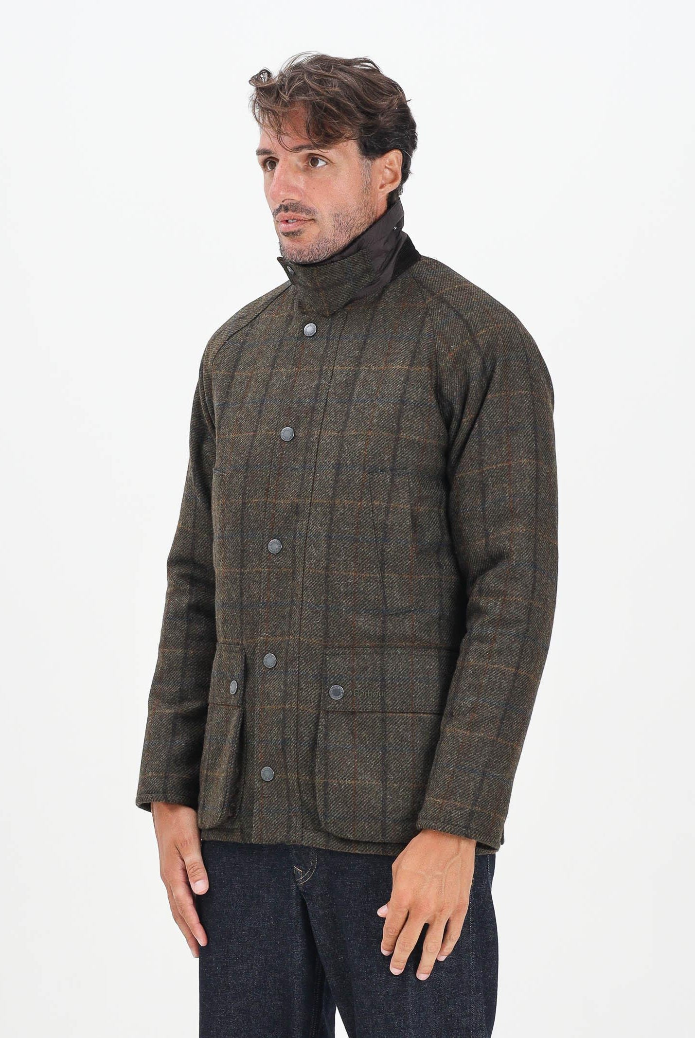 BARBOUR Giubbotto Bedale Check marrone da uomo 252MMWO0288 OL91 BARBOUR