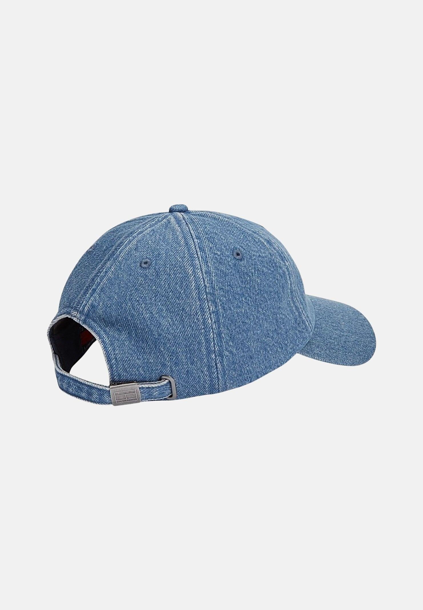 TOMMY JEANS Cappello con visiera Heritage in denim chiaro per uomo e donna AM0AM13853 1A7 TOMMY JEANS