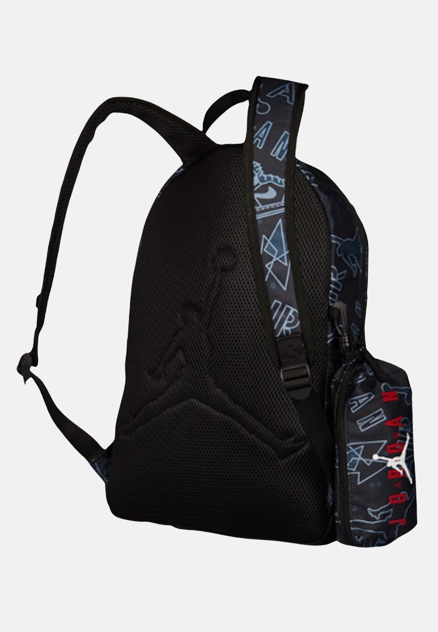 JORDAN Zaino nero per bambino e bambina con stampa logo 9B0503-KR5 KR5 JORDAN