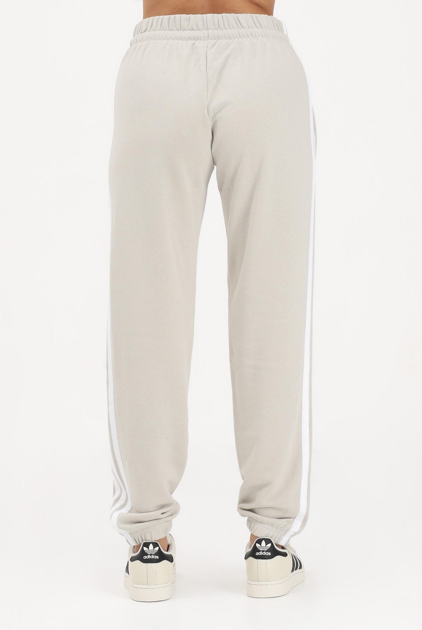 ADIDAS PERFORMANCE Pantalone sportivo Essentials 3-Stripes French Terry Cuffed beige da donna JE0049 . ADIDAS PERFORMANCE