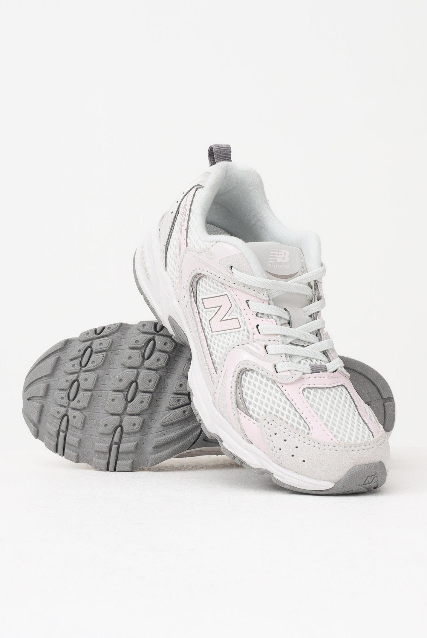 NEW BALANCE Sneakers 530 Bungee Lace rosa da bambina P5304AU . NEW BALANCE