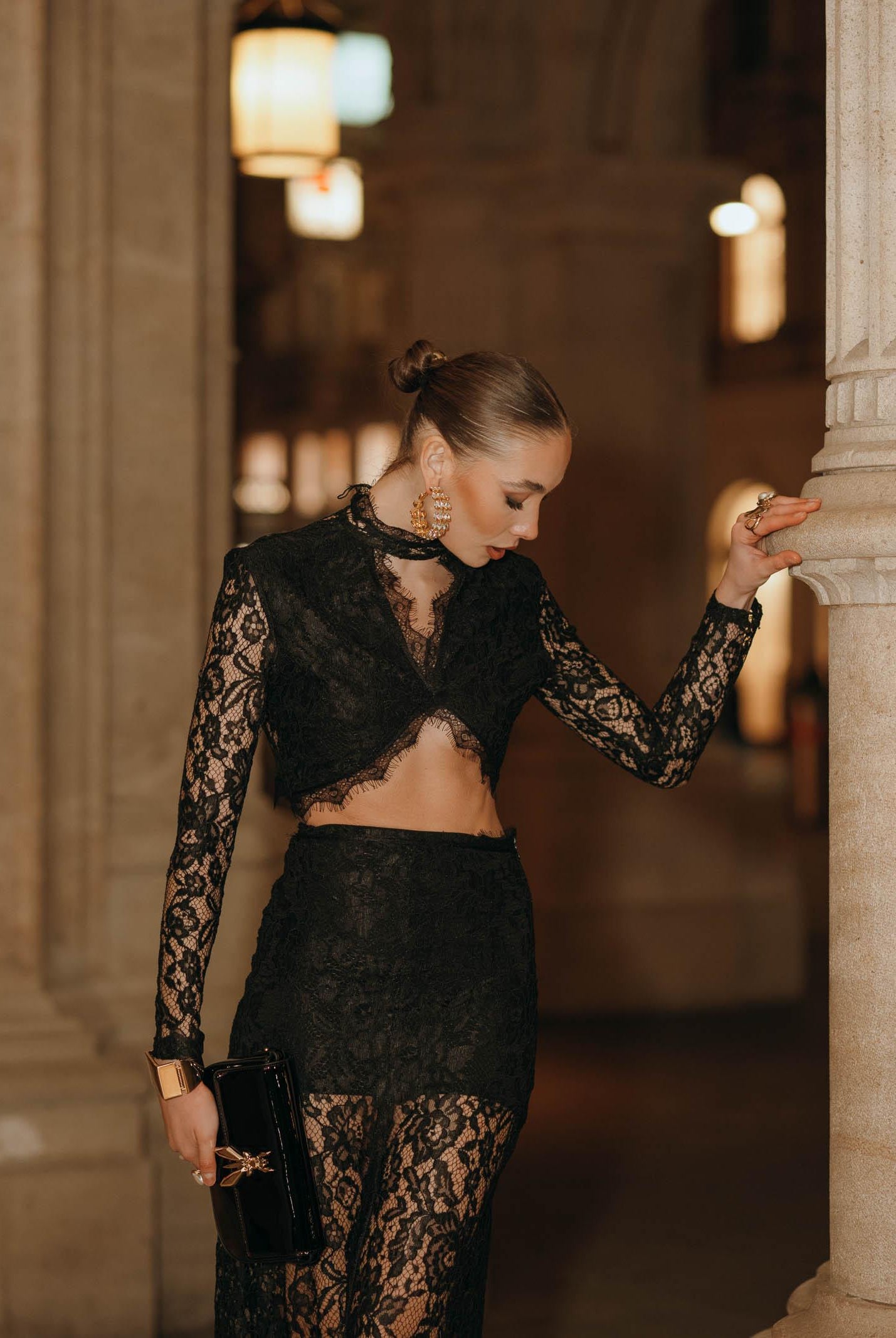 SANTAS Coordinato ÉTOILE NOIRE nero da donna PV2613 NE SANTAS
