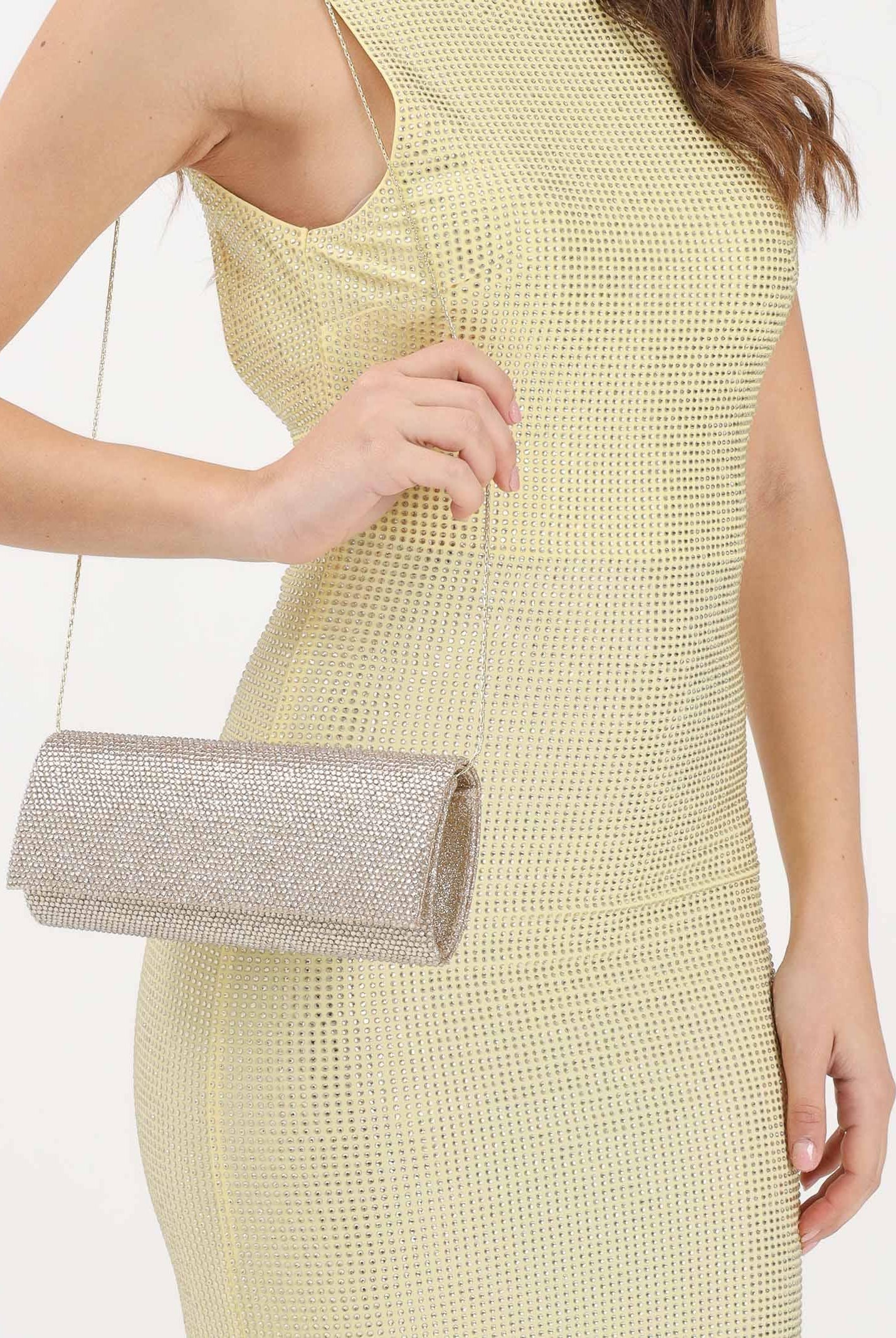 TWENTY FOURHAITCH Pochette oro da donna con strass L47071F62P CHA TWENTY FOURHAITCH