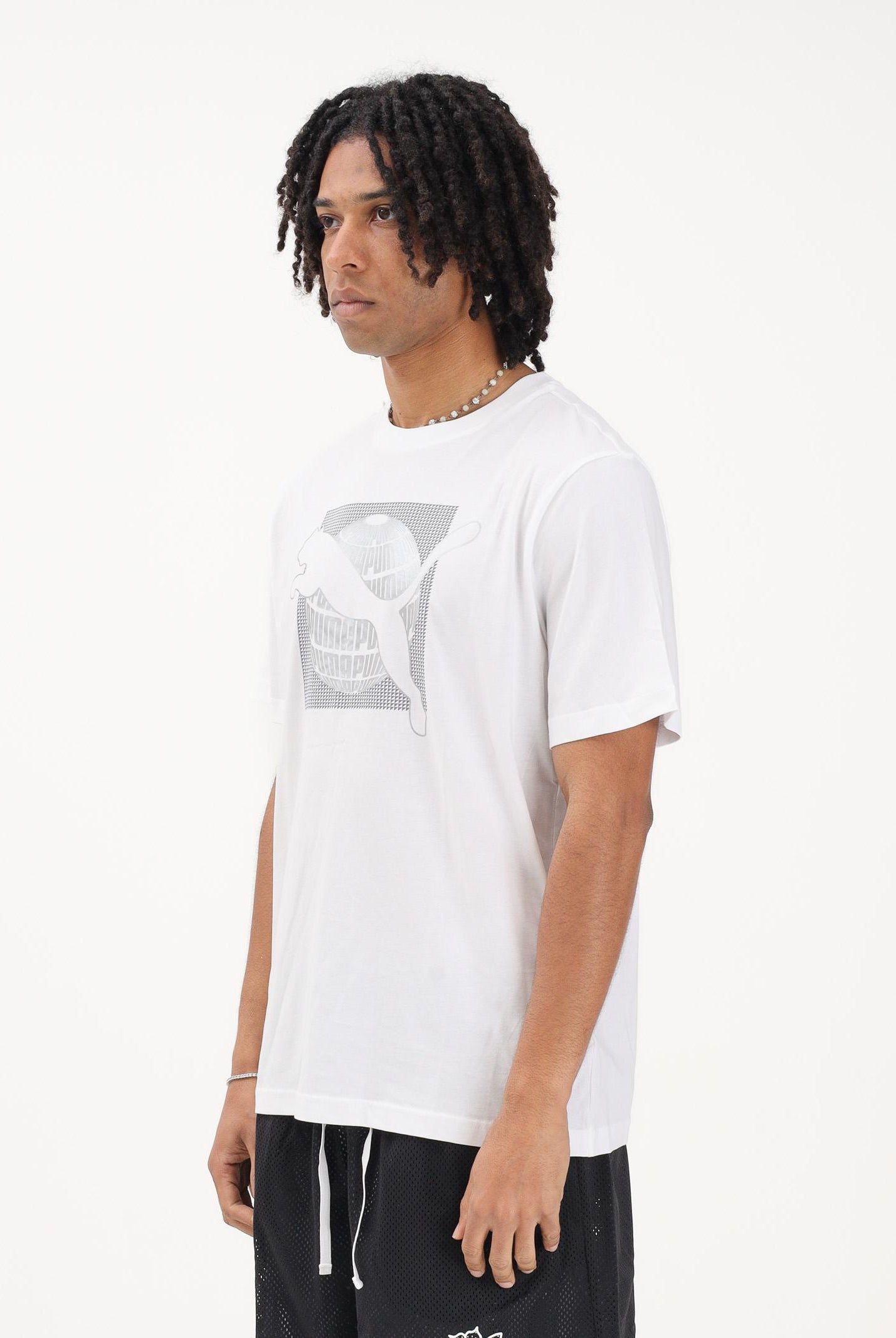 PUMA T-shirt a manica corta GRAPHICS bianca da uomo 691784 02 PUMA
