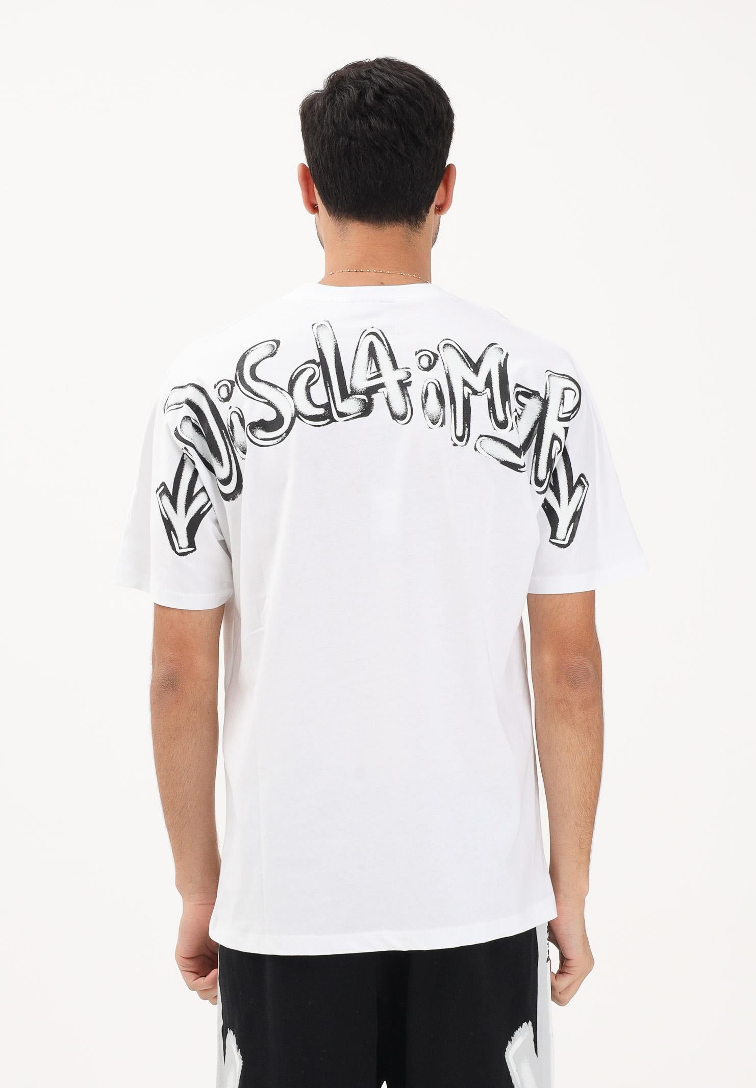 DISCLAIMER T-shirt a manica corta bianca da uomo con stampa logo 26EDS55401 BINE DISCLAIMER