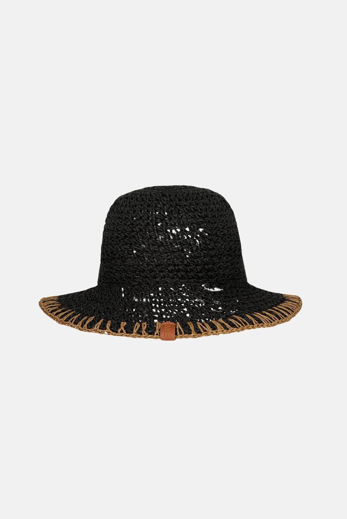 ME FUI Cappello di paglia nero da donna MA26-SW0200BK . ME FUI