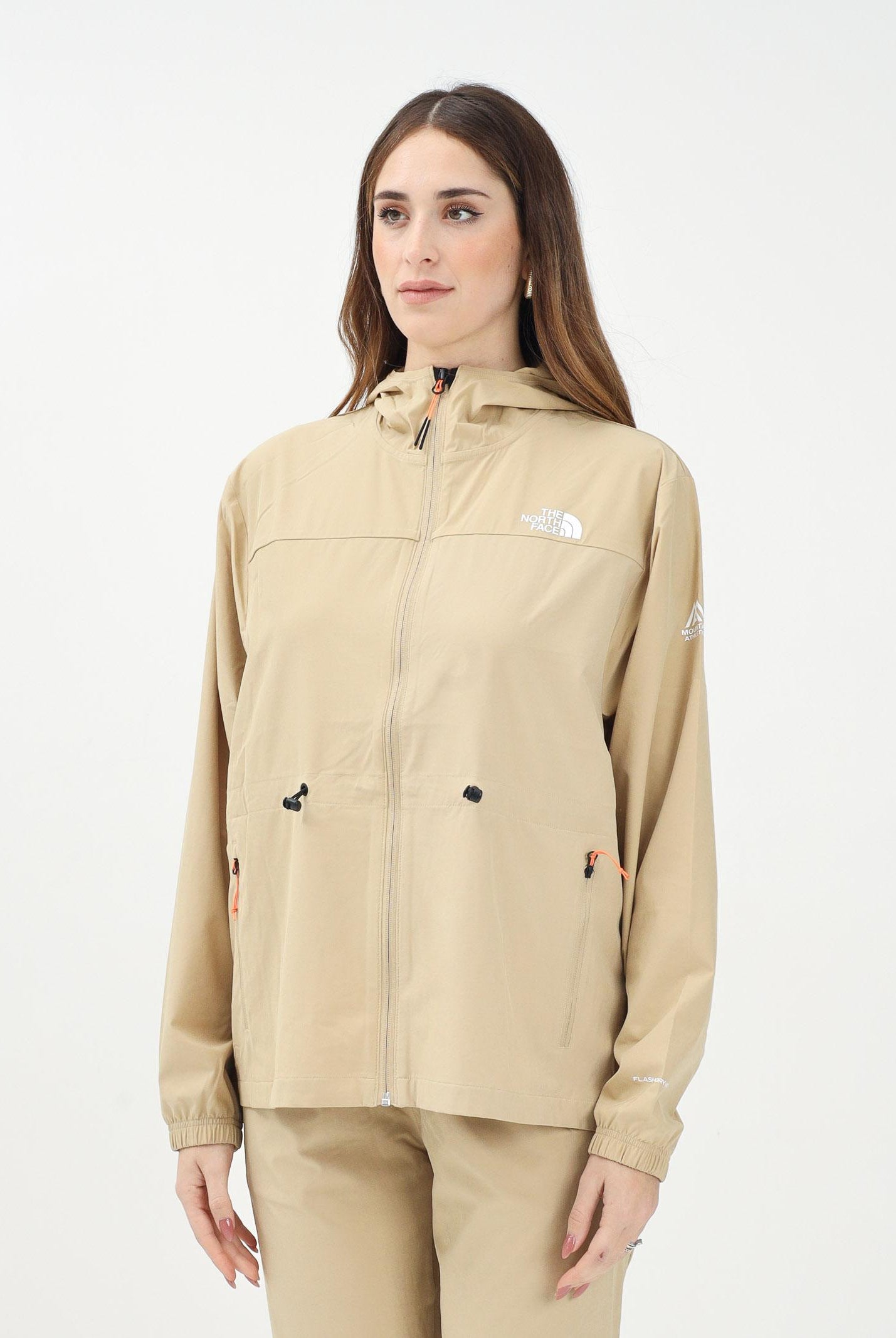 THE NORTH FACE Giacca a vento Wind khaki da donna NF0A8BFQLK51 . THE NORTH FACE