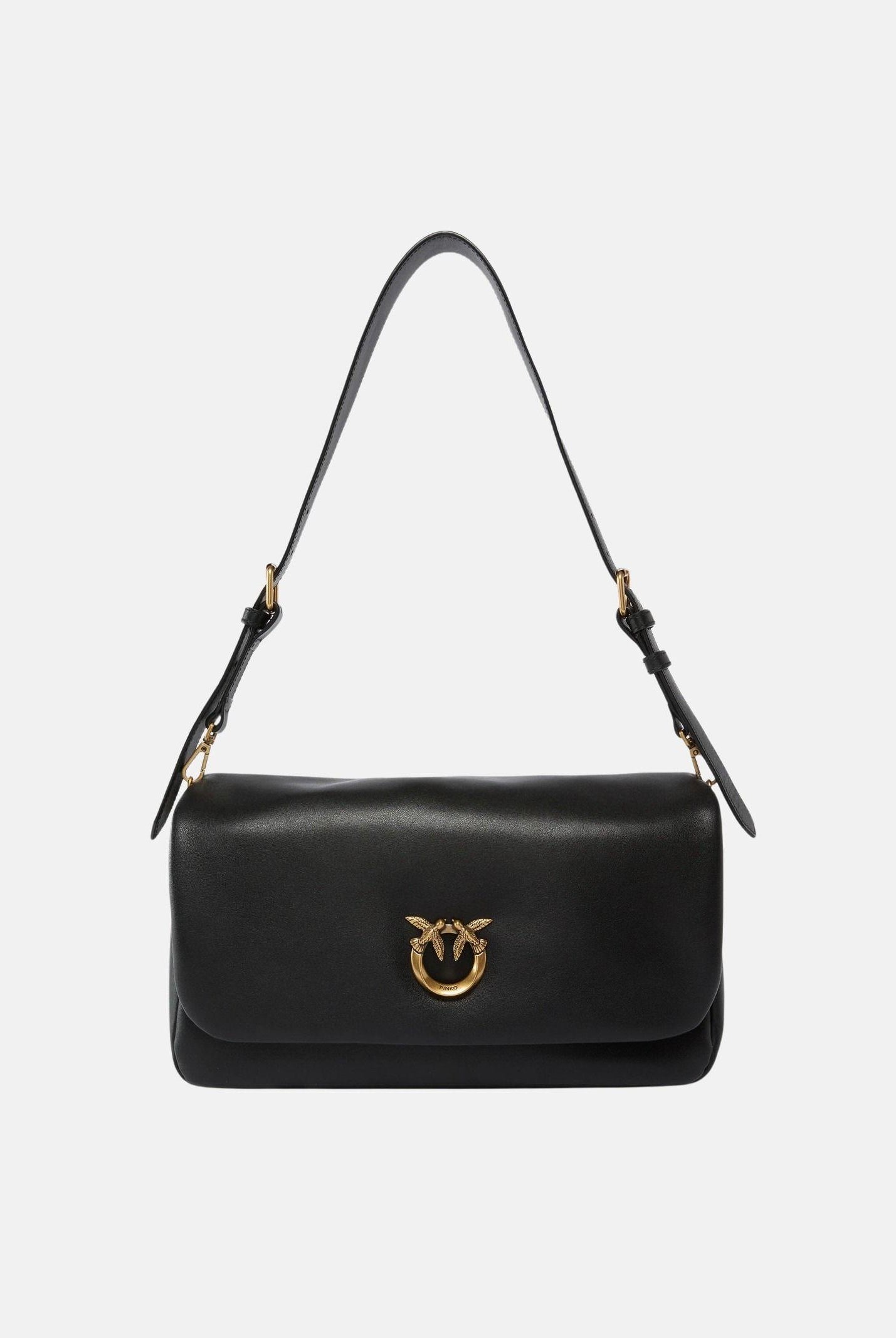 PINKO Borsa a spalla Love Bag Click Soft Horizontal Handle nera da donna 106178A0QO Z99Q PINKO